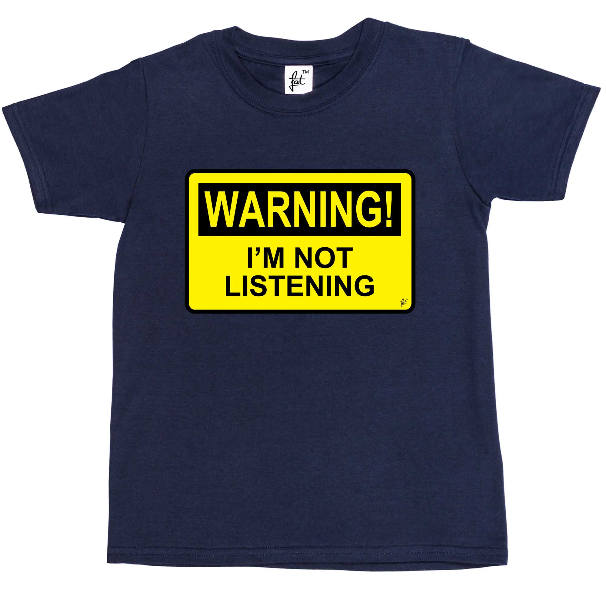 Warnung ich höre nicht Gefahr Spaß Humor Kinder Jungen / Mädchen T-Shirt - Bild 9 von 18