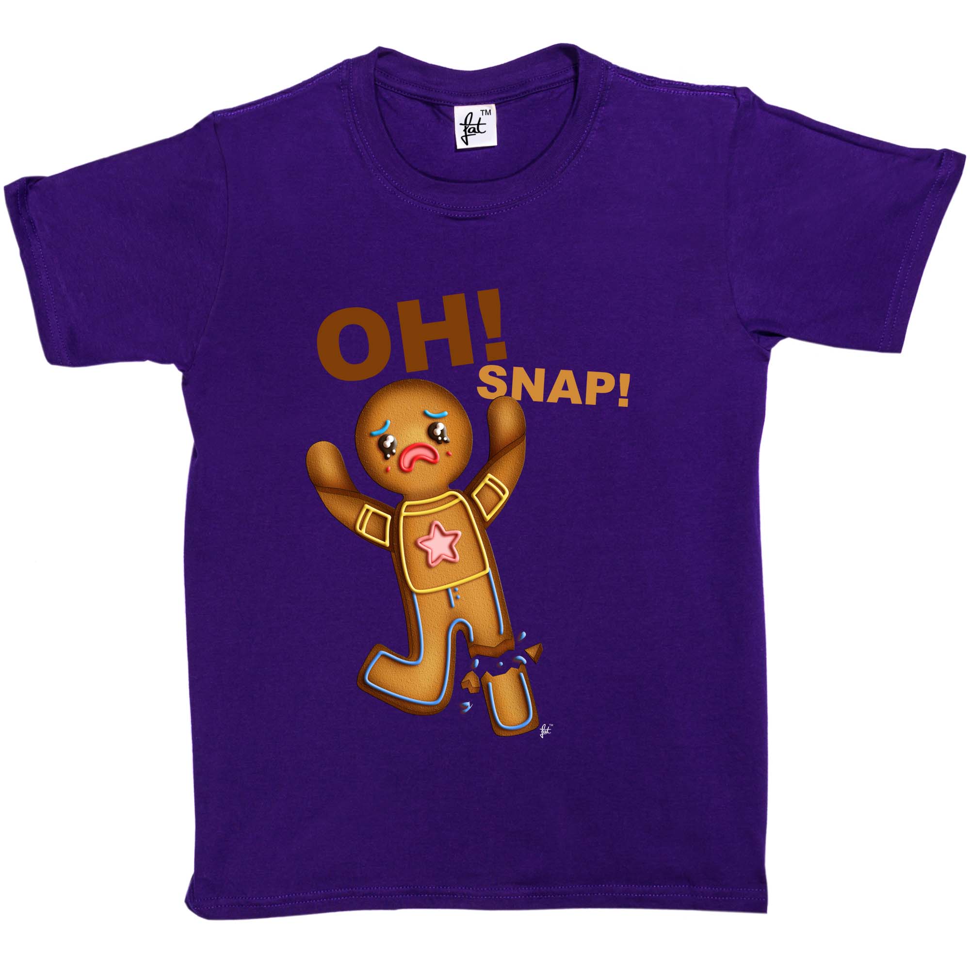 Oh Snap! Lebkuchenmann mit gerissenem Bein Kinder Jungen / Mädchen T-Shirt - Bild 9 von 16