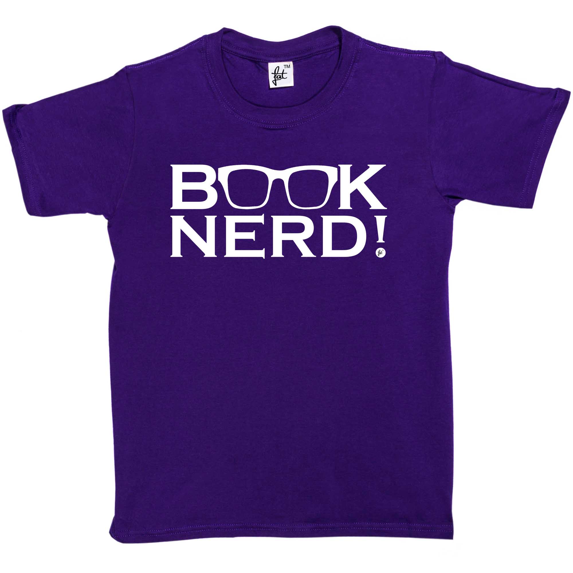 Buch Nerd lustiger Streber Bücherwurm Kinder Jungen / Mädchen T-Shirt - Bild 11 von 20