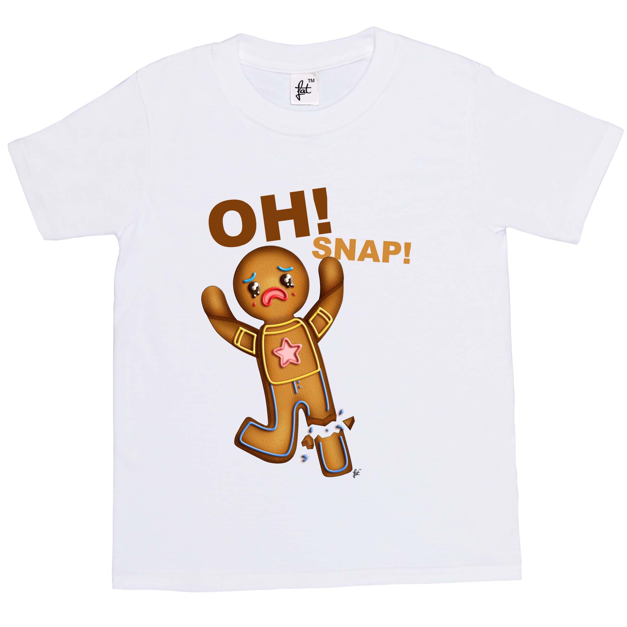 Oh Snap! Lebkuchenmann mit gerissenem Bein Kinder Jungen / Mädchen T-Shirt - Bild 15 von 16