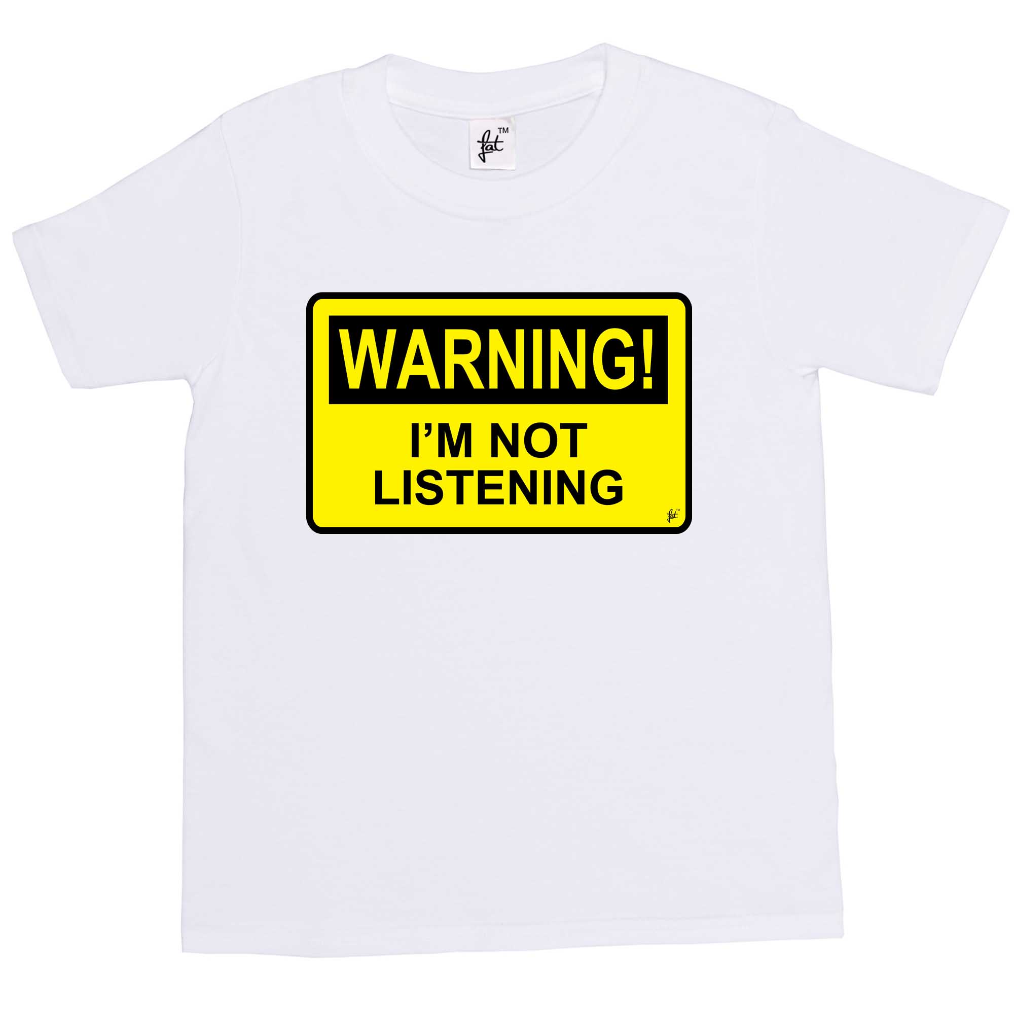 Warnung ich höre nicht Gefahr Spaß Humor Kinder Jungen / Mädchen T-Shirt - Bild 17 von 18