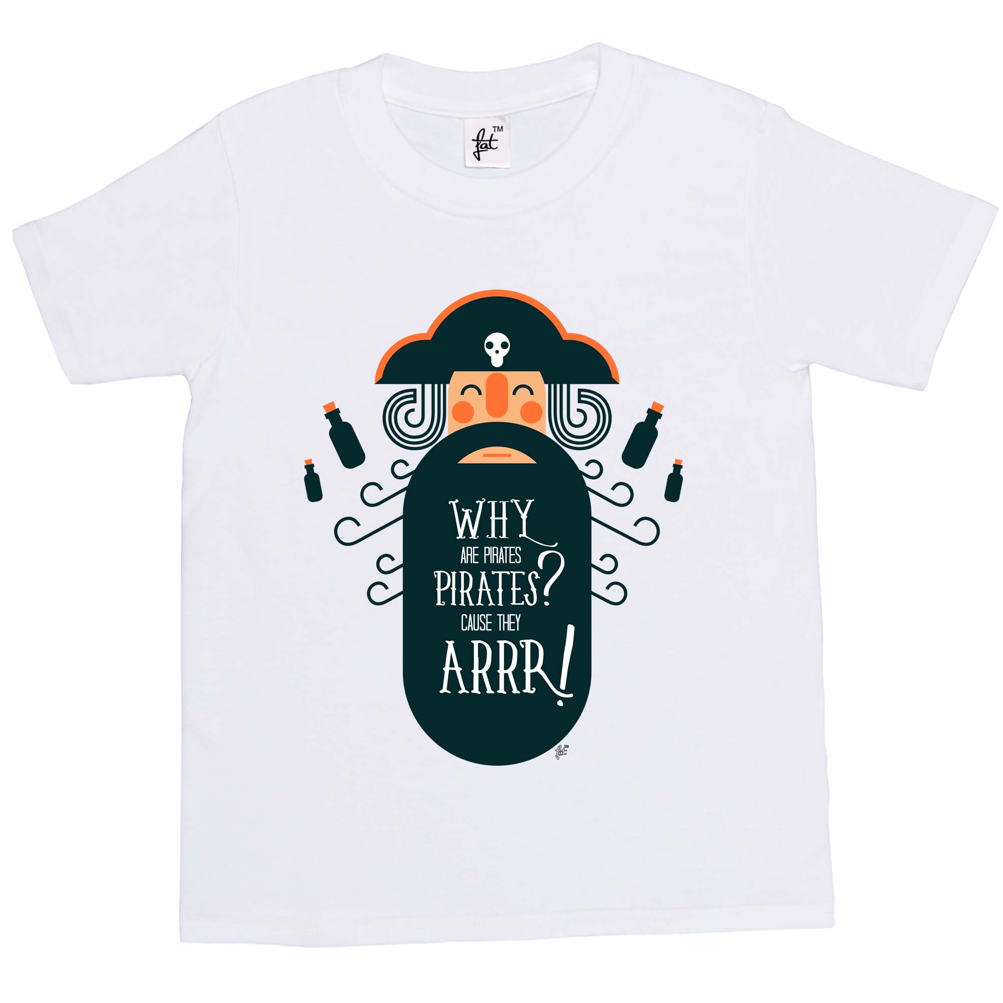 Why Are Pirates Pirates? Because They Arr! Funny Kids Boys / Girls T-Shirt - Picture 9 of 10