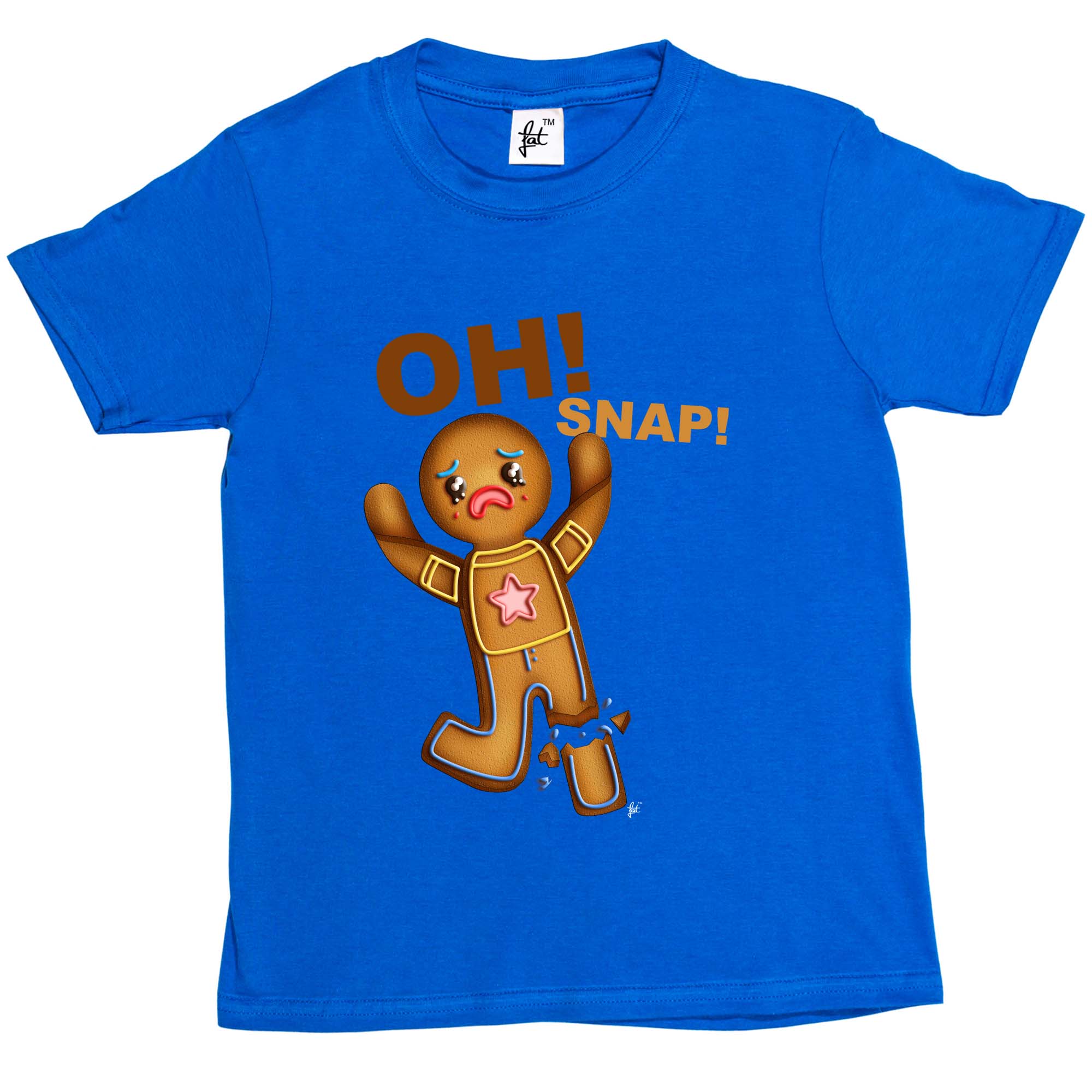 Oh Snap! Lebkuchenmann mit gerissenem Bein Kinder Jungen / Mädchen T-Shirt - Bild 11 von 16