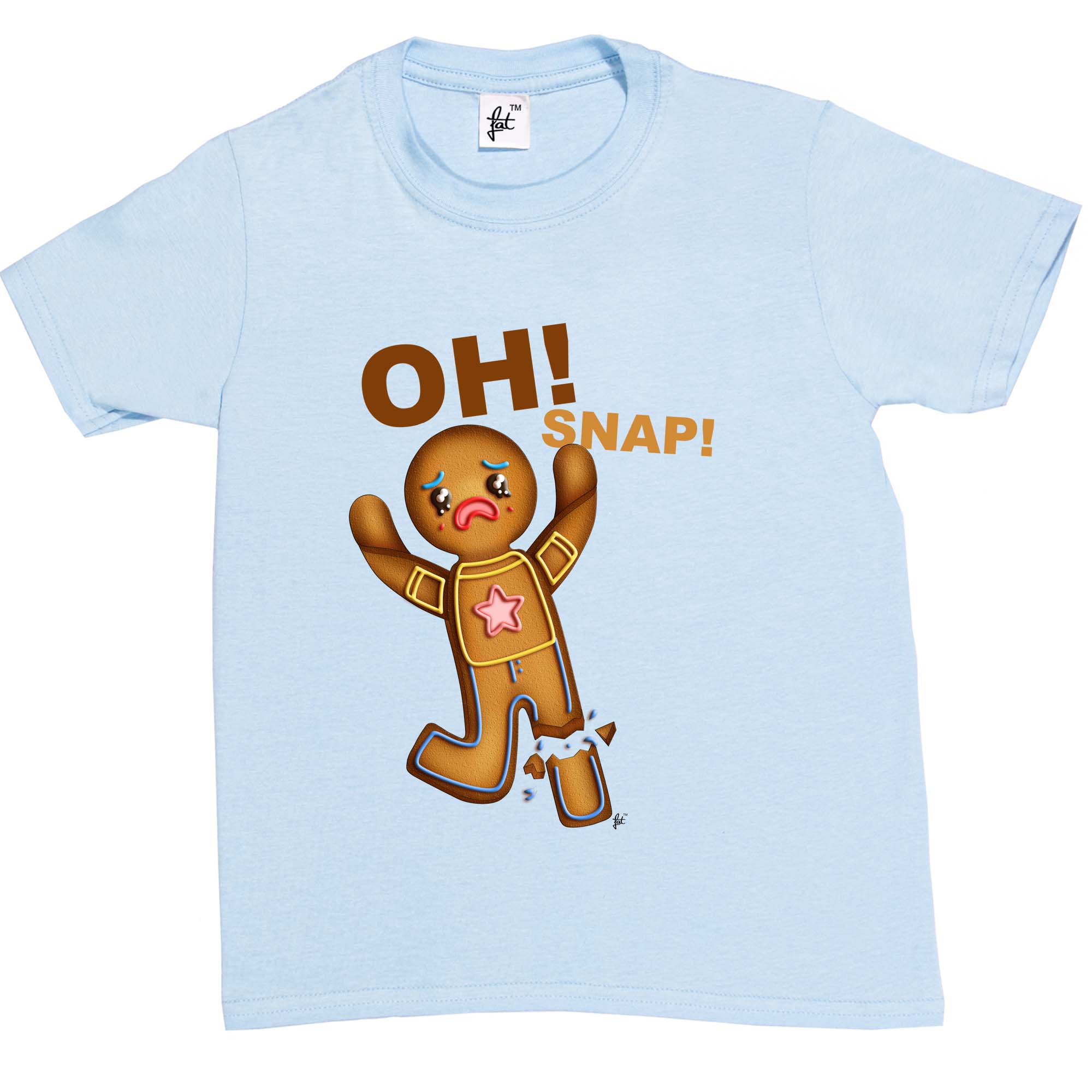 Oh Snap! Lebkuchenmann mit gerissenem Bein Kinder Jungen / Mädchen T-Shirt - Bild 13 von 16
