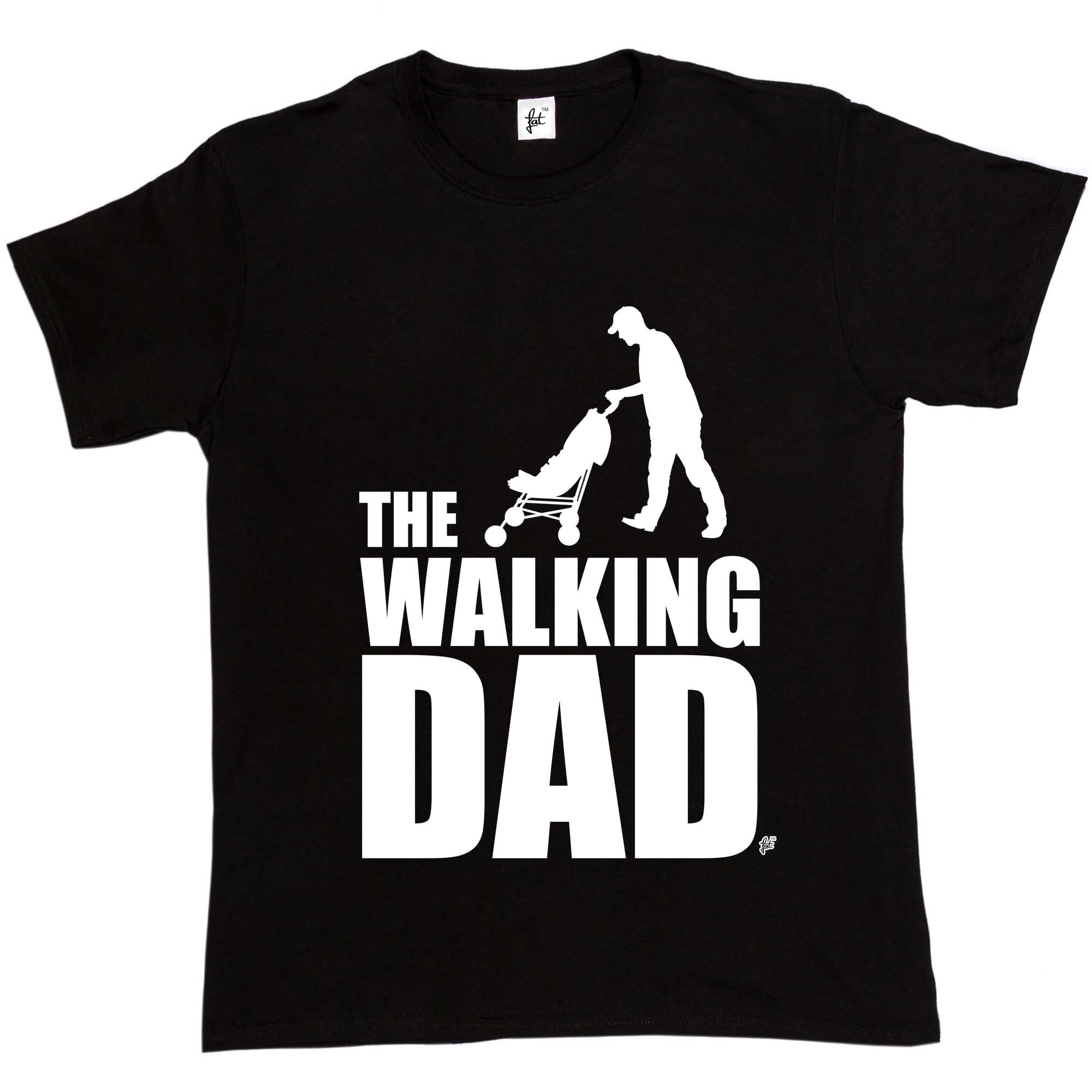 T-shirt uomo The Walking Dad divertente parodia zombie morti non morti - Foto 3 di 12