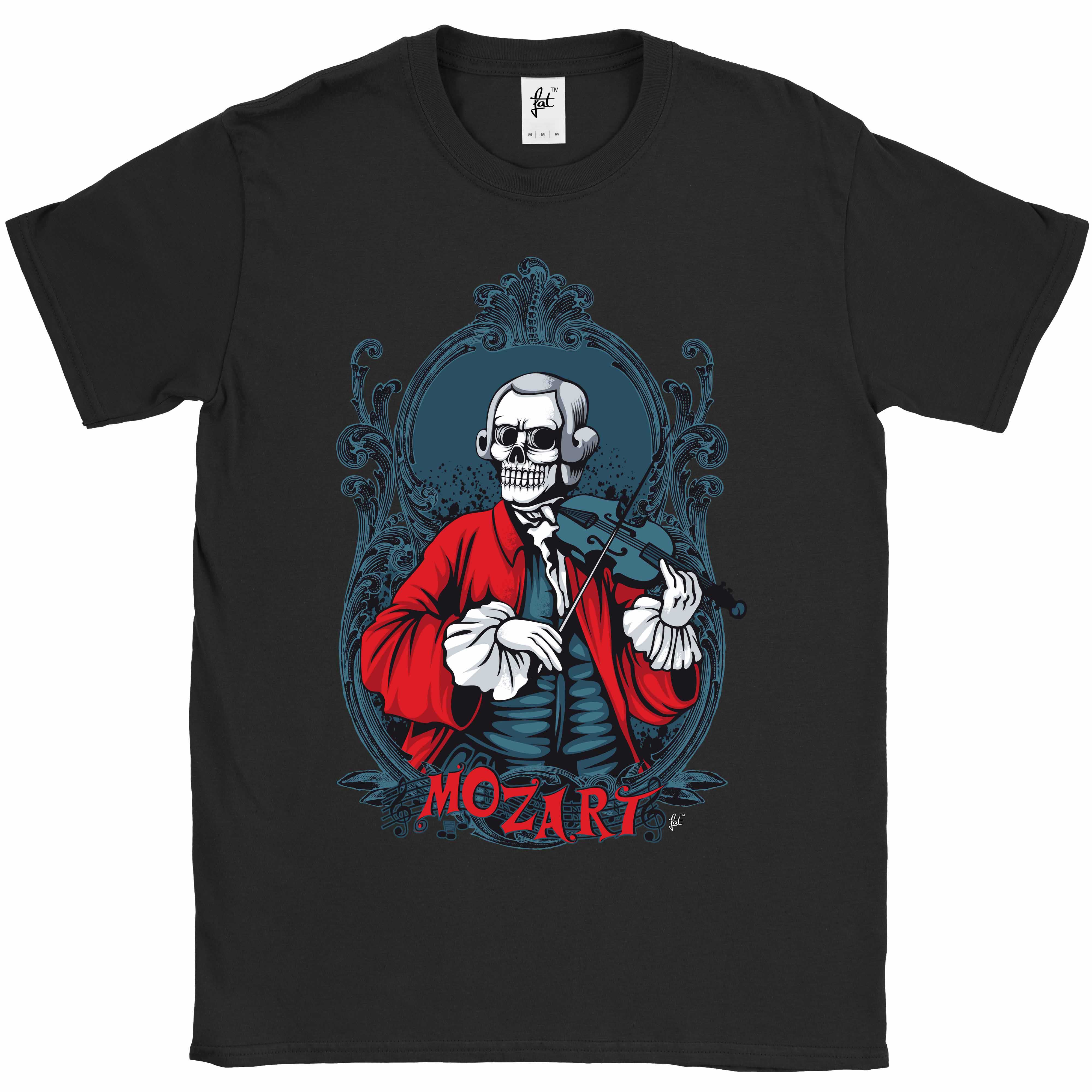 Wolfgang Amadeus Mozart Dead Music Komponist Herren T-Shirt - Bild 3 von 8