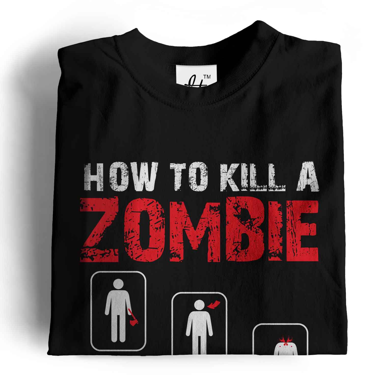 How To Kill A Zombie Choose Aim Don't Miss Survival Mens TShirt eBay