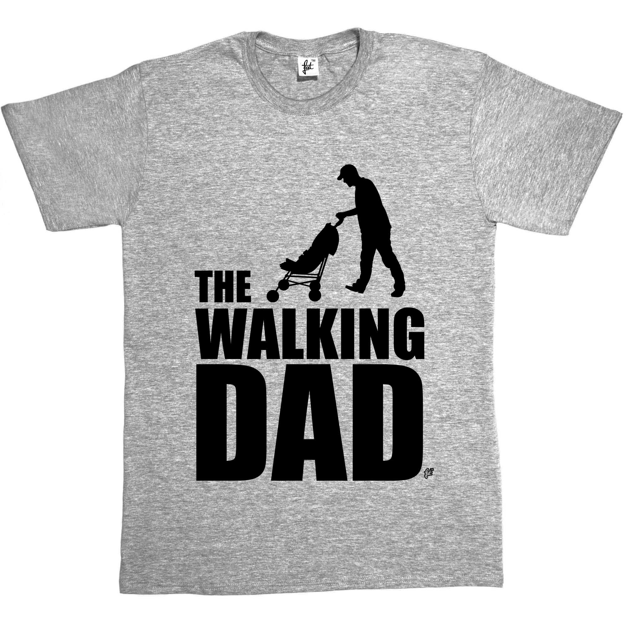 T-shirt uomo The Walking Dad divertente parodia zombie morti non morti - Foto 5 di 12
