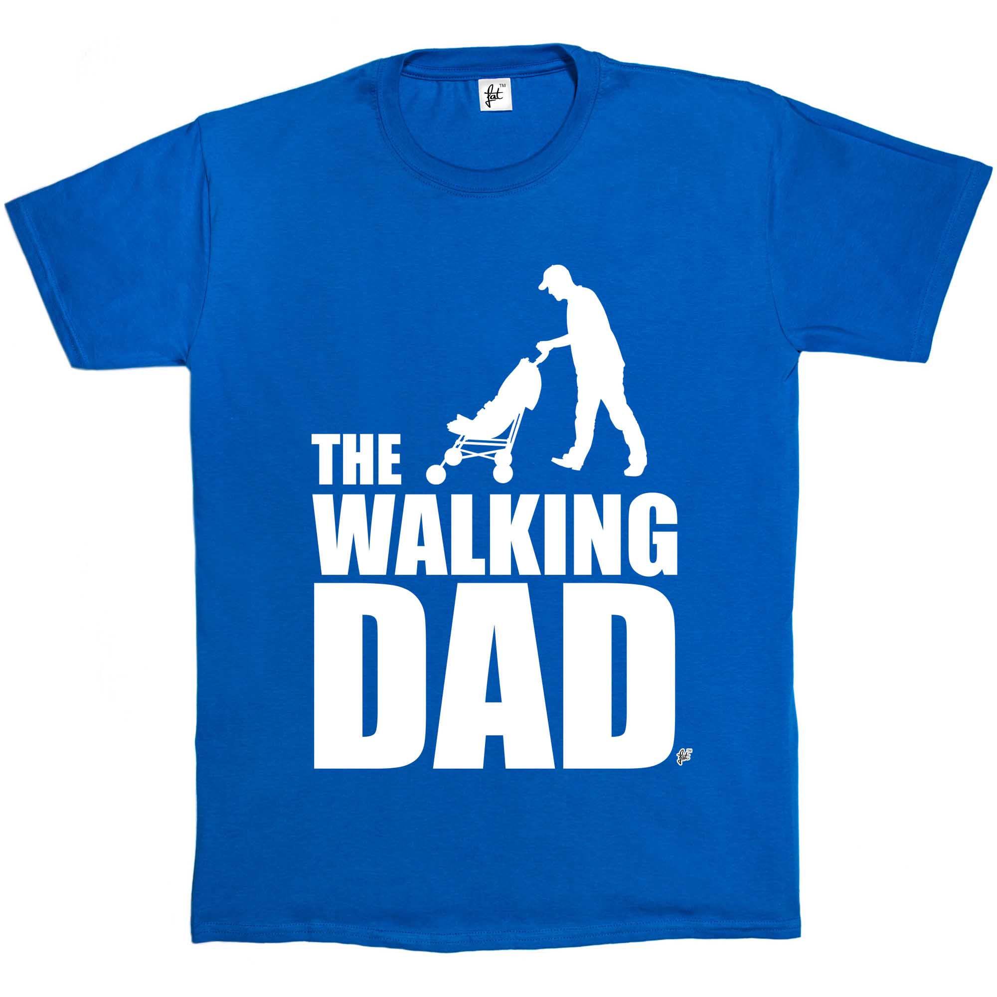 T-shirt uomo The Walking Dad divertente parodia zombie morti non morti - Foto 11 di 12