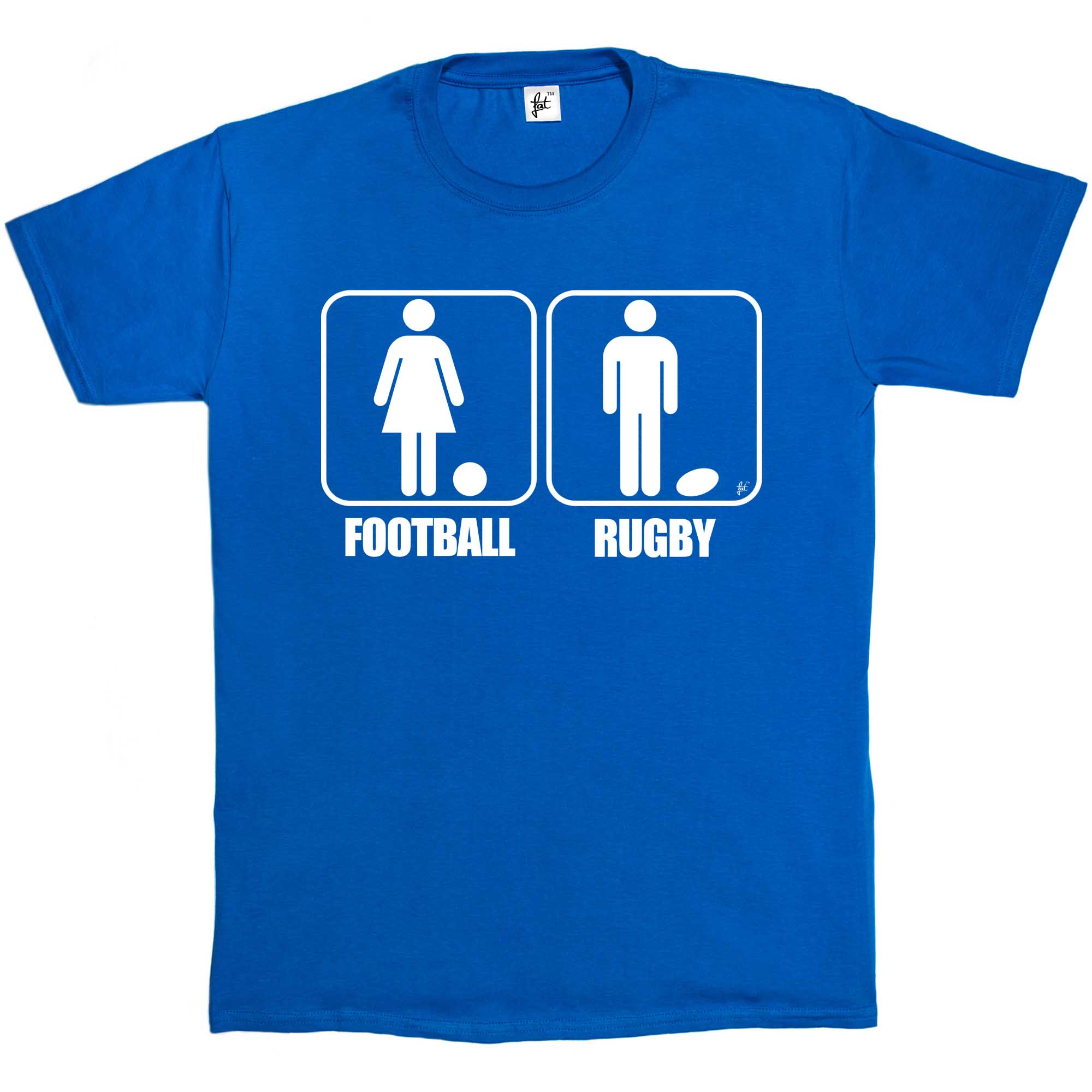 Rugby ist ein Mann Sport & Fußball ist für Frauen lustig Sarkasmus Geschenk Herren T-Shirt - Bild 11 von 16