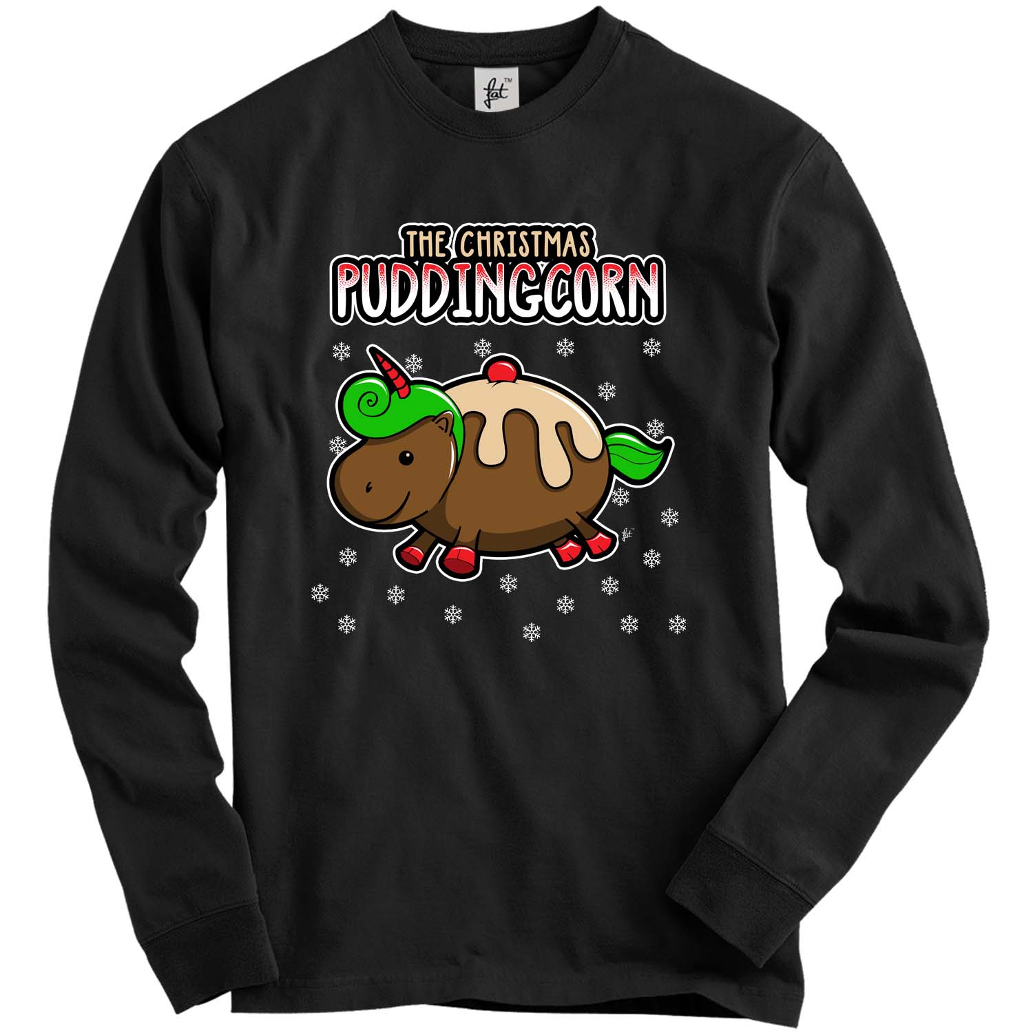 The Mystical Magical Christmas Puddingcorn Unicorn Adult Christmas Jumper - Picture 5 of 14