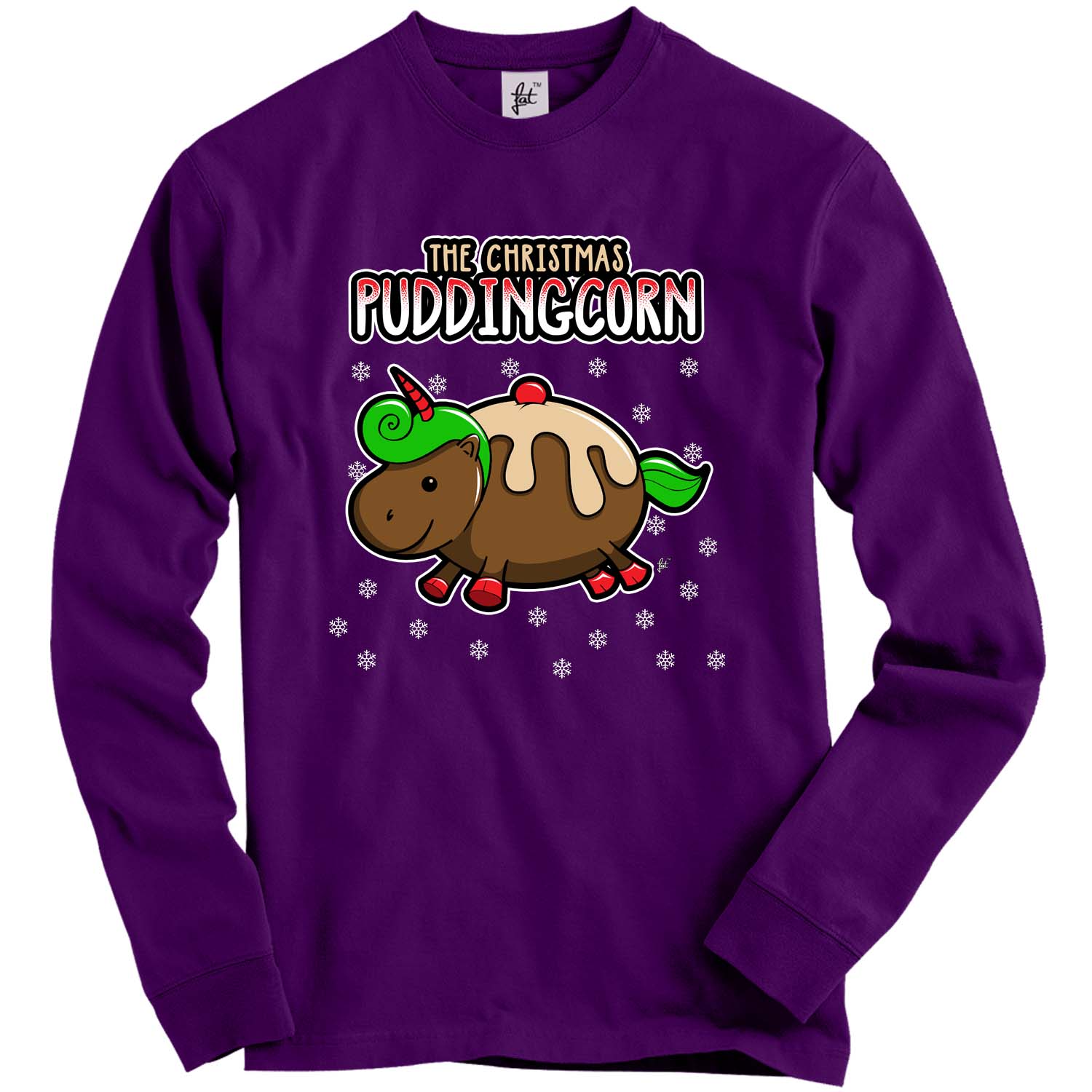 The Mystical Magical Christmas Puddingcorn Unicorn Adult Christmas Jumper - Picture 11 of 14