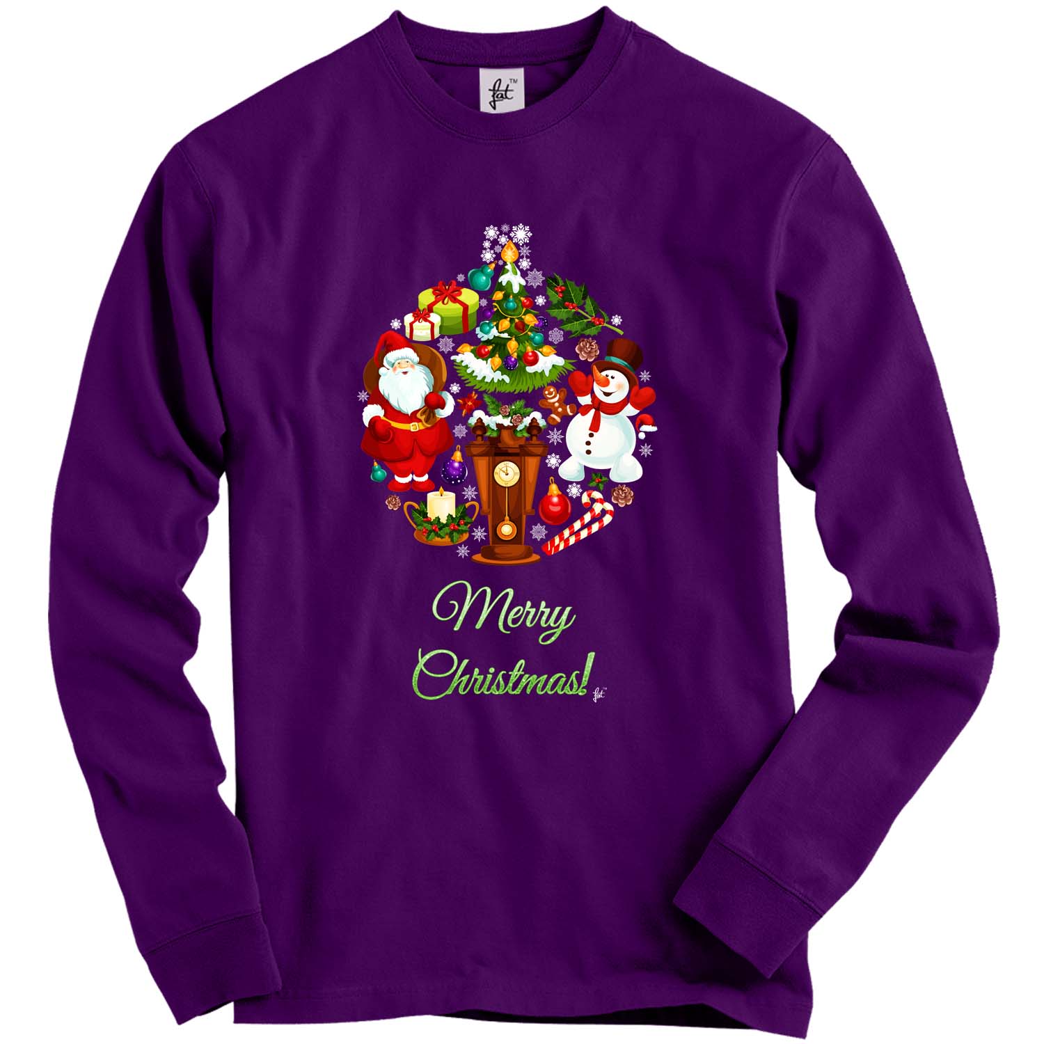Weihnachtskohl aus Schneemann Weihnachtsmann Süßigkeitenstock Erwachsene Weihnachtspullover - Bild 13 von 16