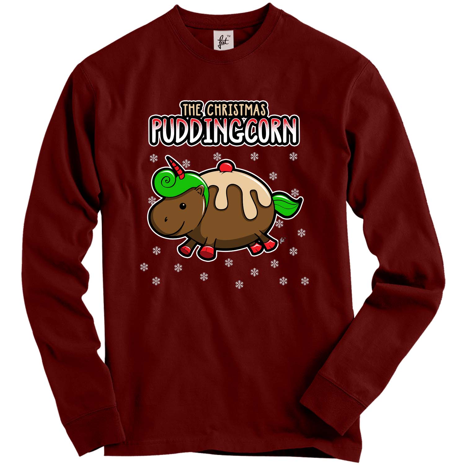 The Mystical Magical Christmas Puddingcorn Unicorn Adult Christmas Jumper - Picture 7 of 14
