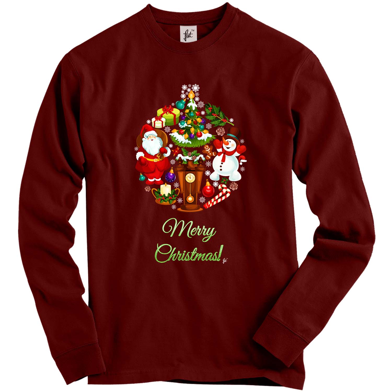 Weihnachtskohl aus Schneemann Weihnachtsmann Süßigkeitenstock Erwachsene Weihnachtspullover - Bild 7 von 16