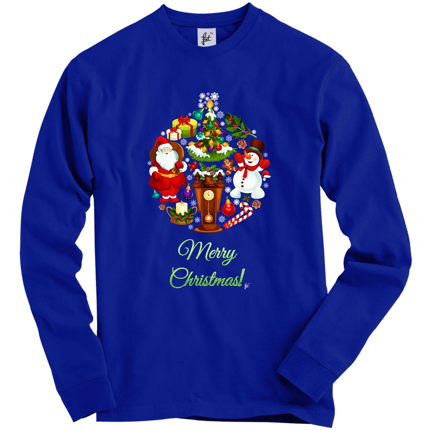 Weihnachtskohl aus Schneemann Weihnachtsmann Süßigkeitenstock Erwachsene Weihnachtspullover - Bild 15 von 16