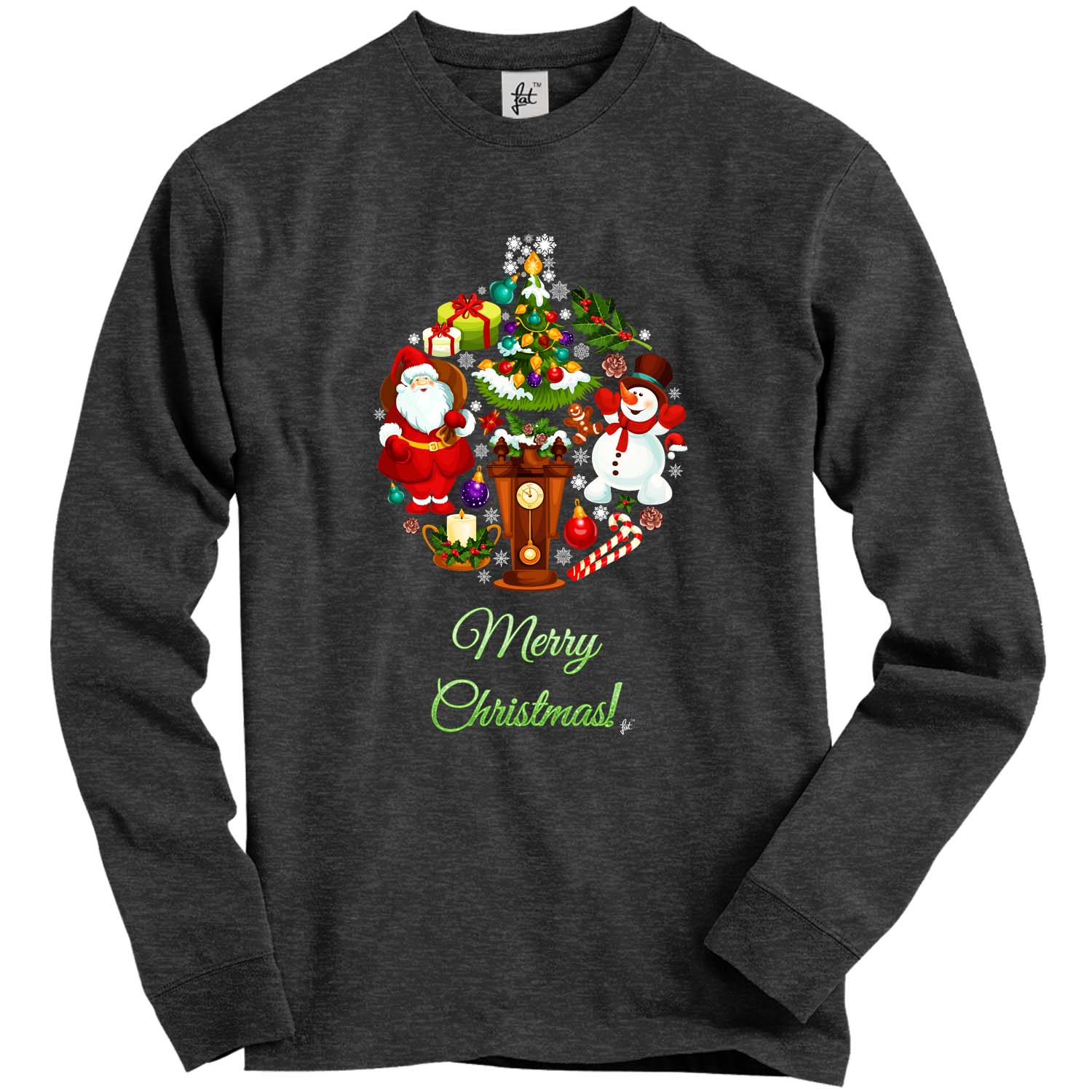 Weihnachtskohl aus Schneemann Weihnachtsmann Süßigkeitenstock Erwachsene Weihnachtspullover - Bild 9 von 16