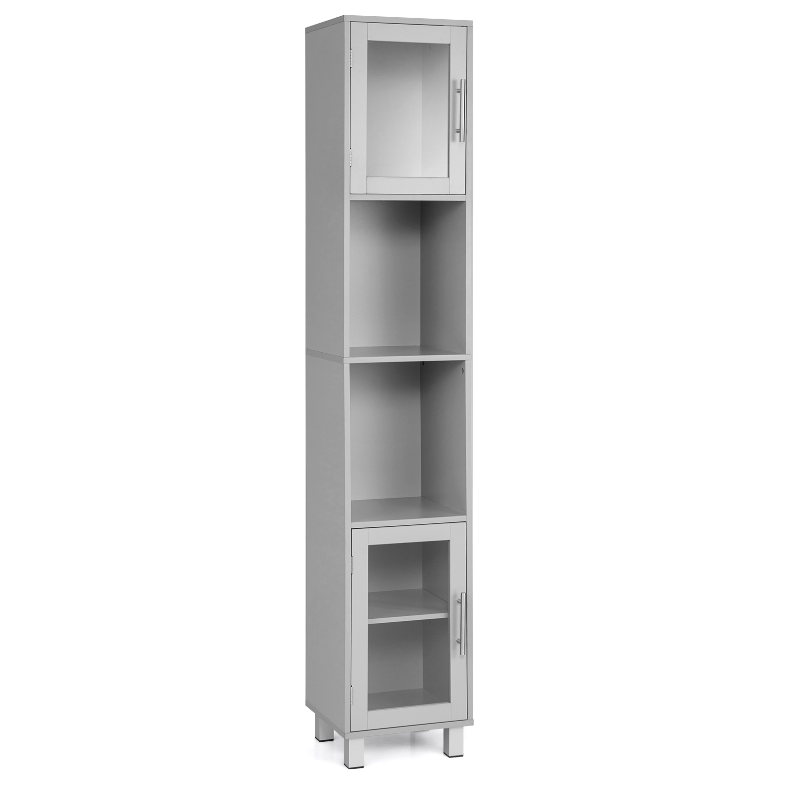 71" Tall Tower Bathroom Storage Cabinet Organizer Display Shelves Bedroom - Picture 14 of 18