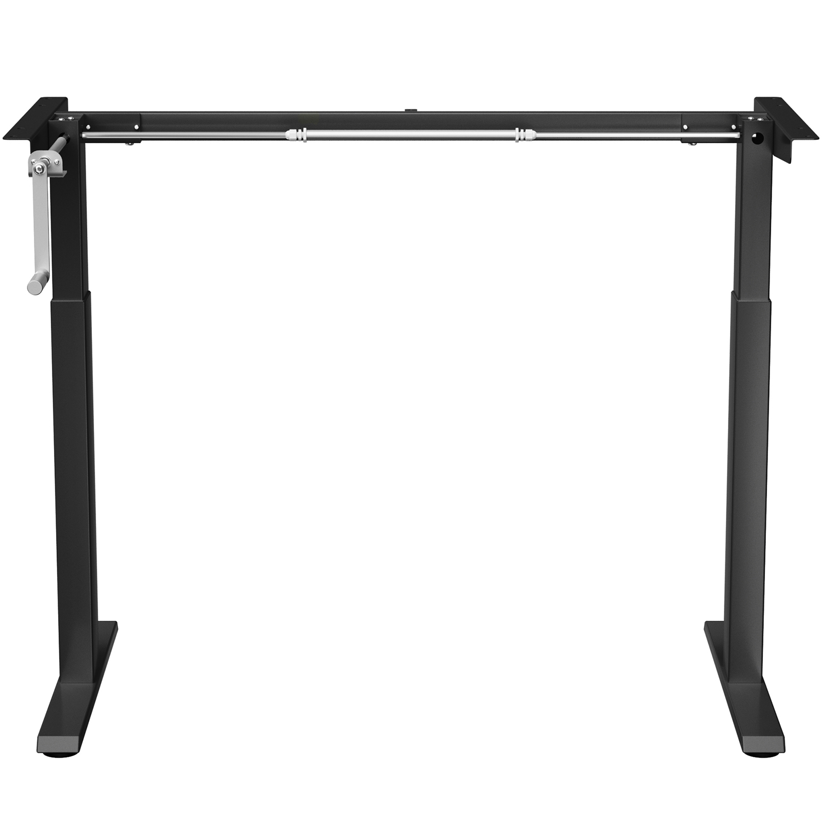 Costway Hand Crank Sit to Stand Desk Frame Adjustable Height Standing Base - Picture 21 of 33