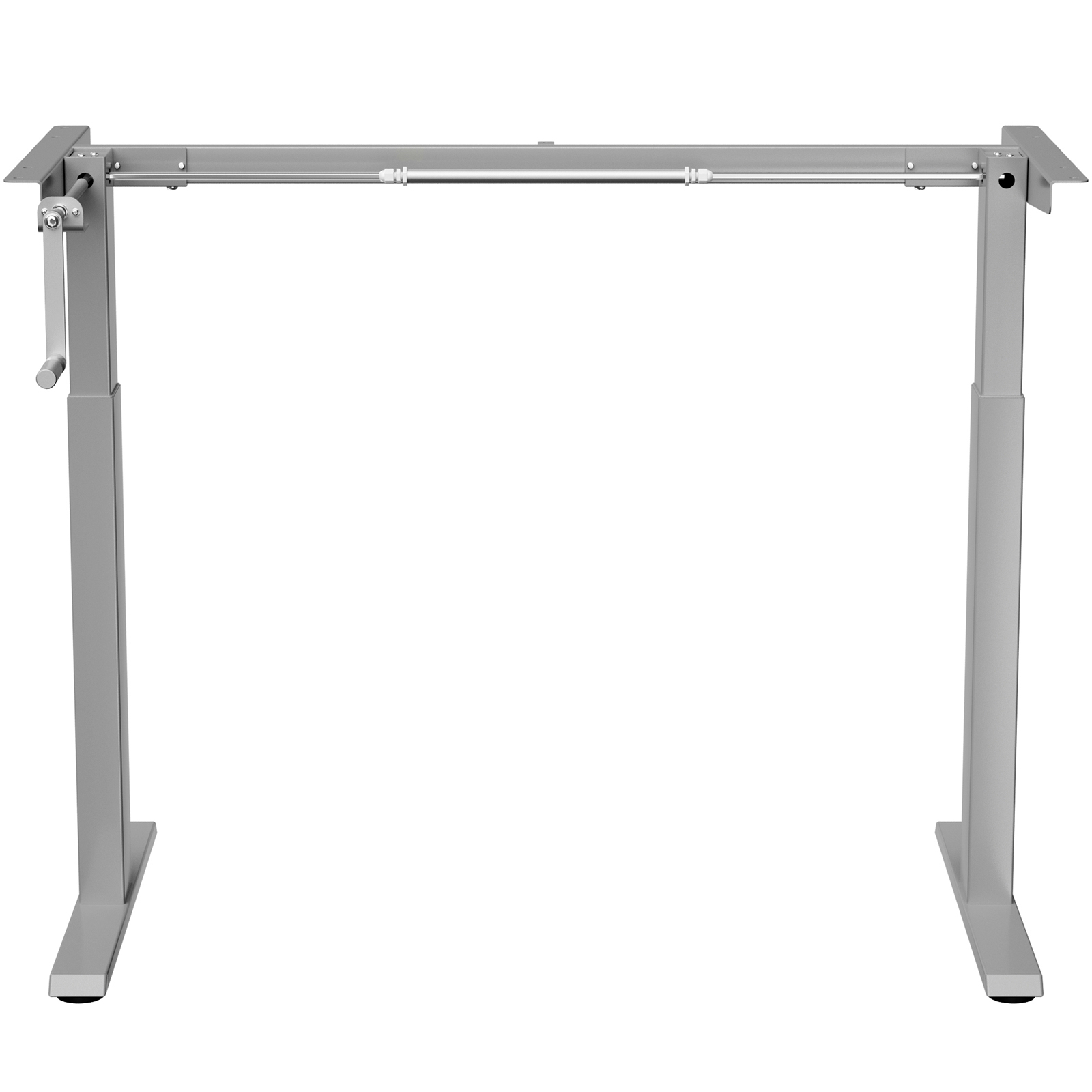 Costway Hand Crank Sit to Stand Desk Frame Adjustable Height Standing Base - Picture 10 of 33