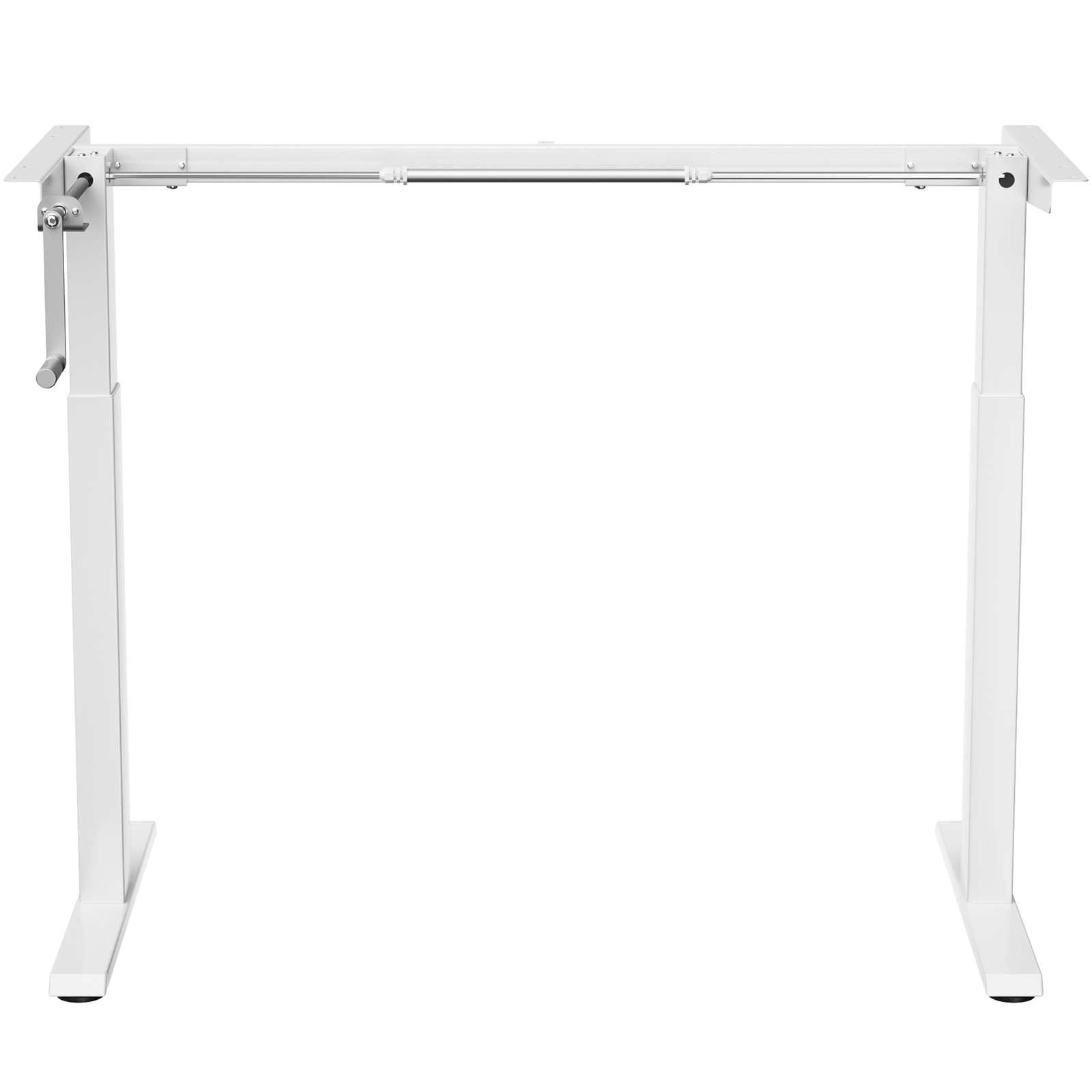 Costway Hand Crank Sit to Stand Desk Frame Adjustable Height Standing Base - Picture 32 of 33