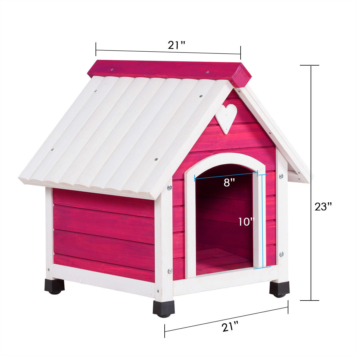 Wooden Princess Dog House Large/ Medium Pet Shelter Weather Resistant