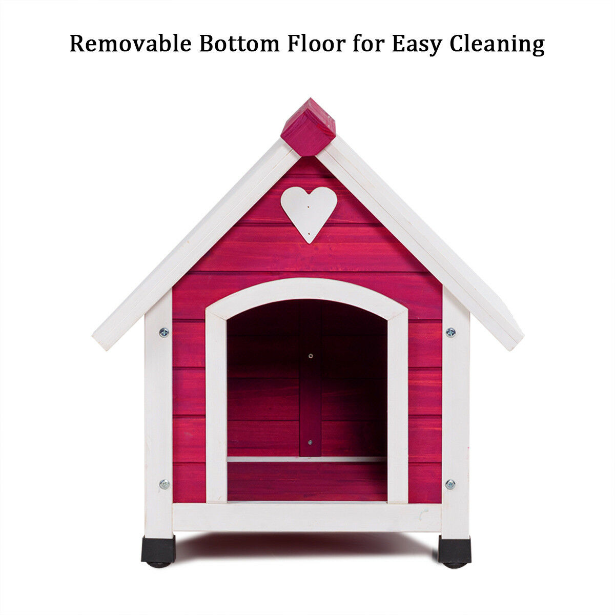 Wooden Princess Dog House Large/ Medium Pet Shelter Weather Resistant