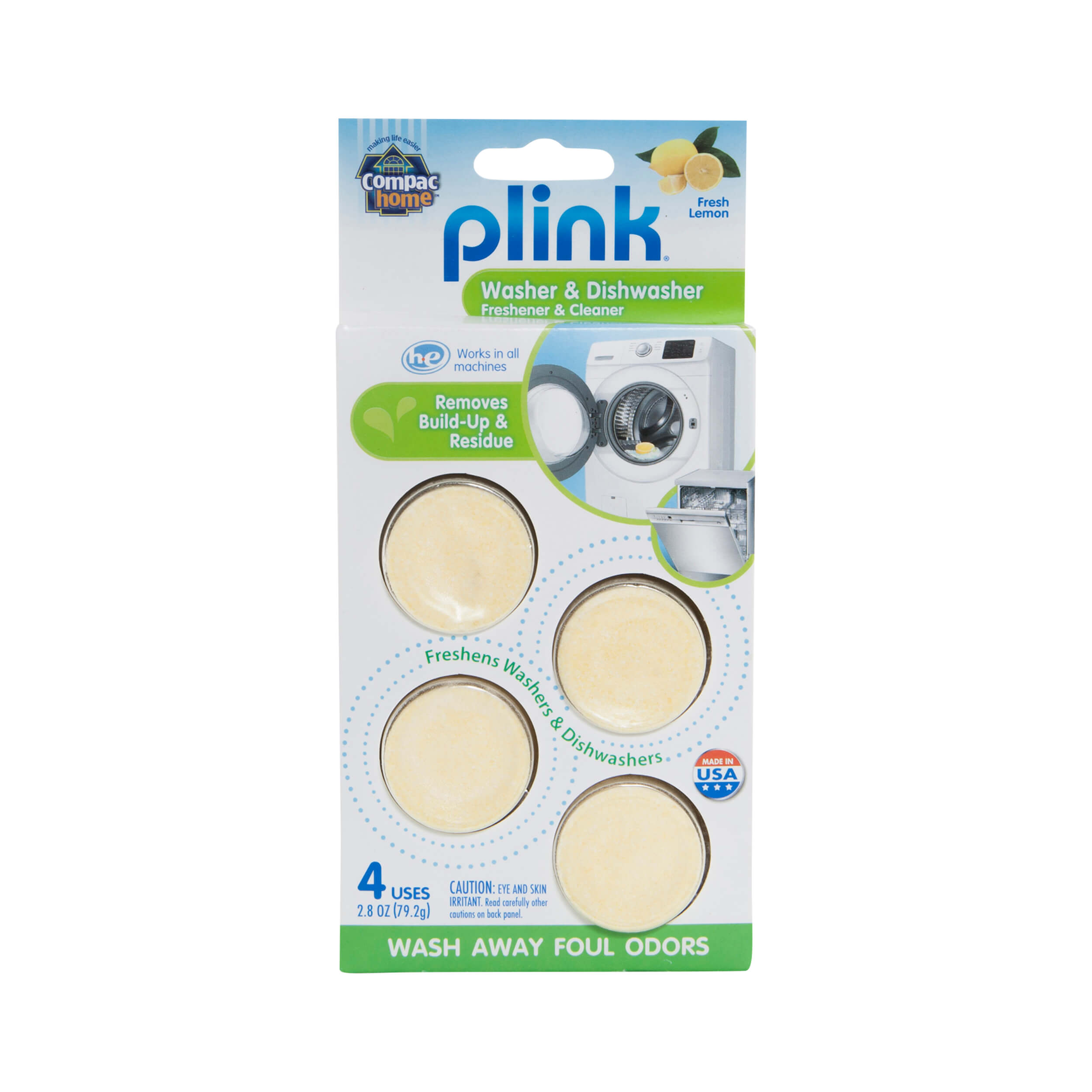 Compac Home Plink Appliance Freshener | Dishwasher & Washing Machine Cleaner