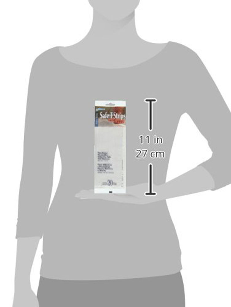 Compac Home Safe T Strisce Adesive Antiscivolo Bacchette da Bagno Aiuta a Prevenire Cadute 20ct - Foto 9 di 15