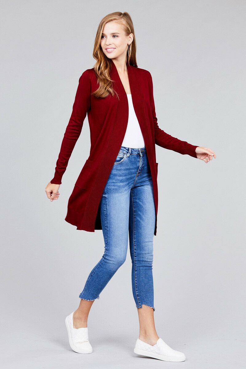 Nike purple cocoon long cardigan sweater size med | eBay