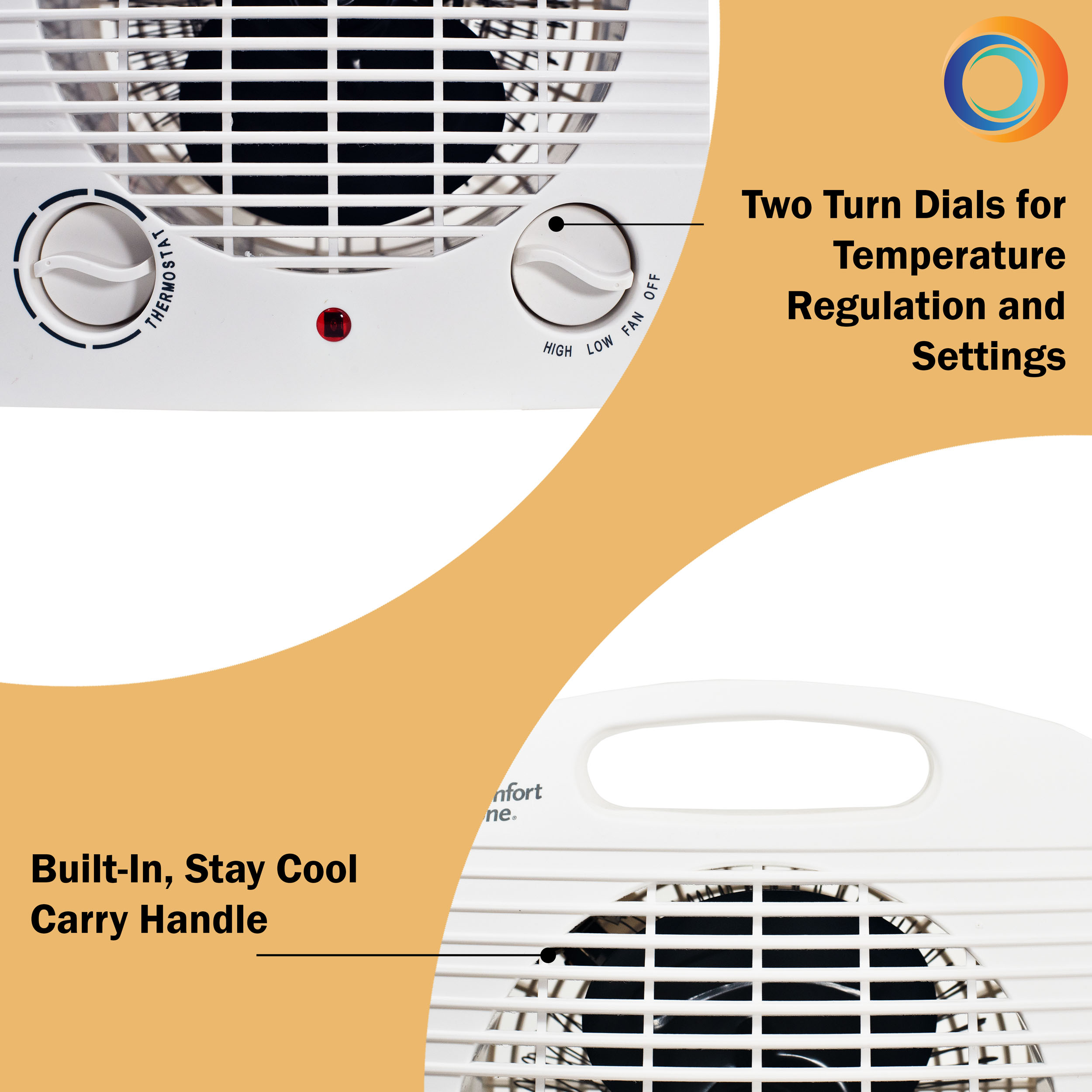 Comfort Zone CZ35 Portable Heater with Thermostat 75877125361 eBay