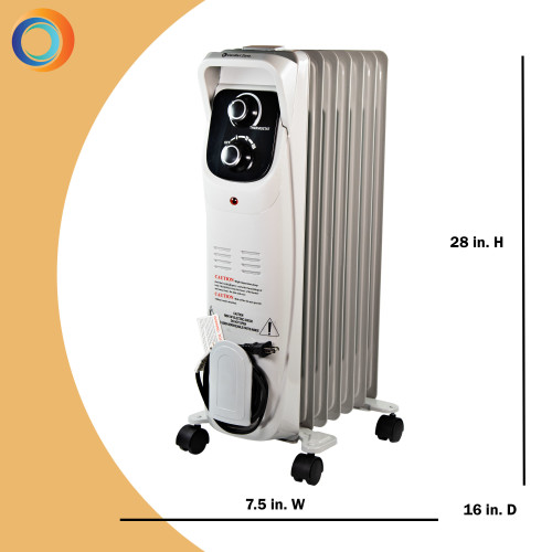 Comfort Zone Cz8008 Electric Oil Filled Radiator Heater