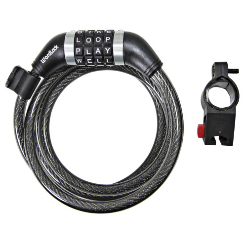 WordLock CL411BK 4Dial 5' Bike Lock with Combination eBay