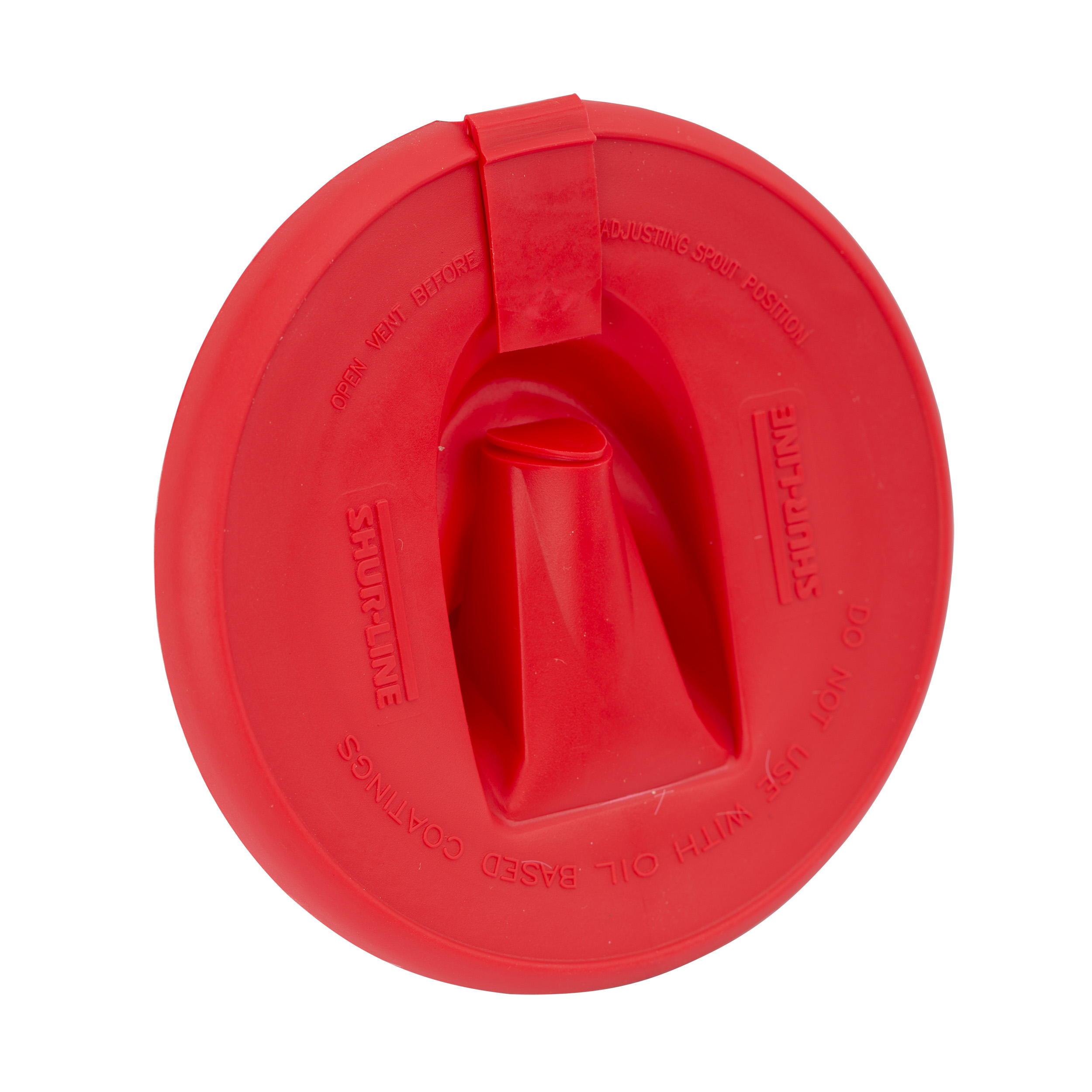 Gallon Paint Can PourSpout Lid Storing Stackable Pouring Storage Silicone Red