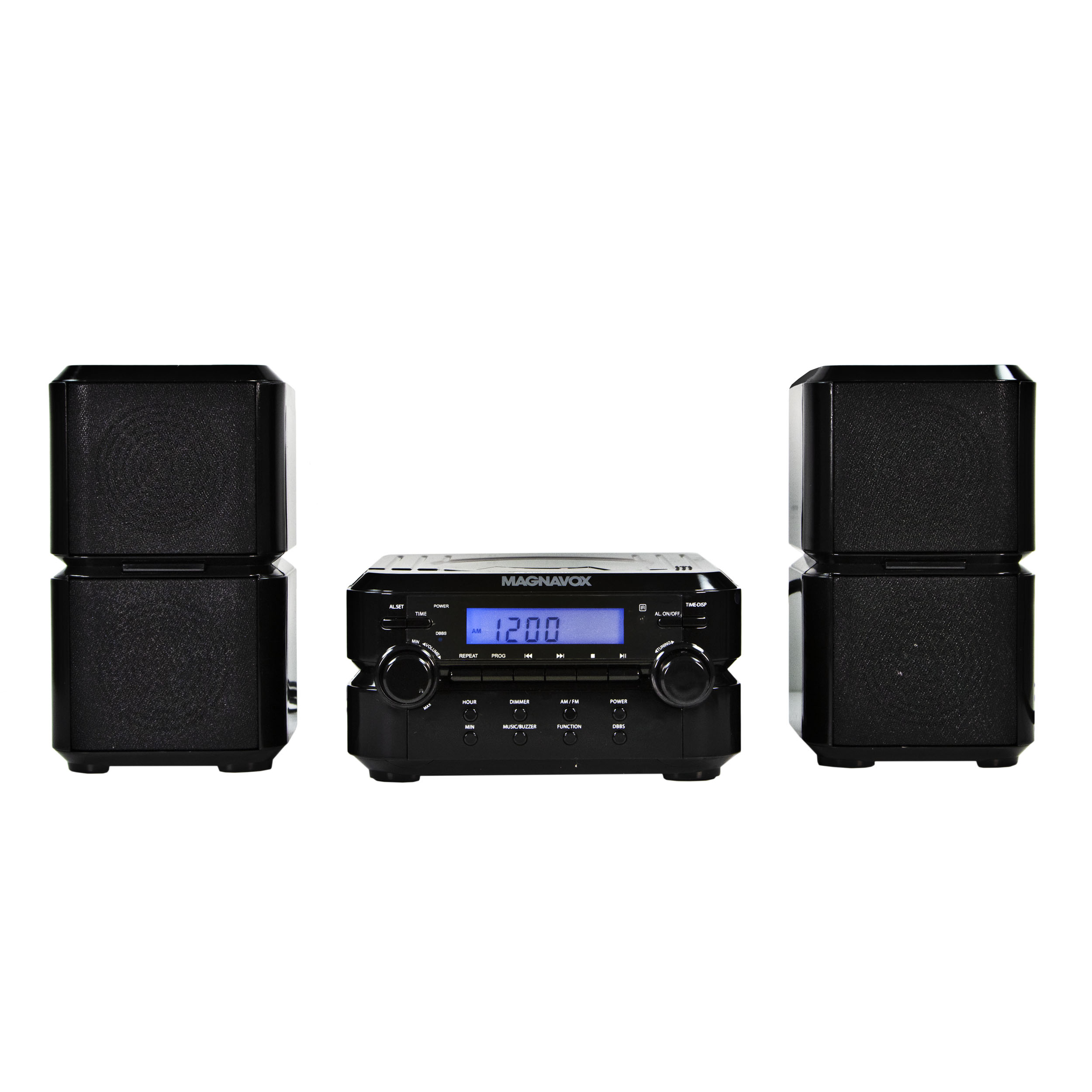 Magnavox MM435BK Compact CD Shelf System with AM/FM, Bluetooth