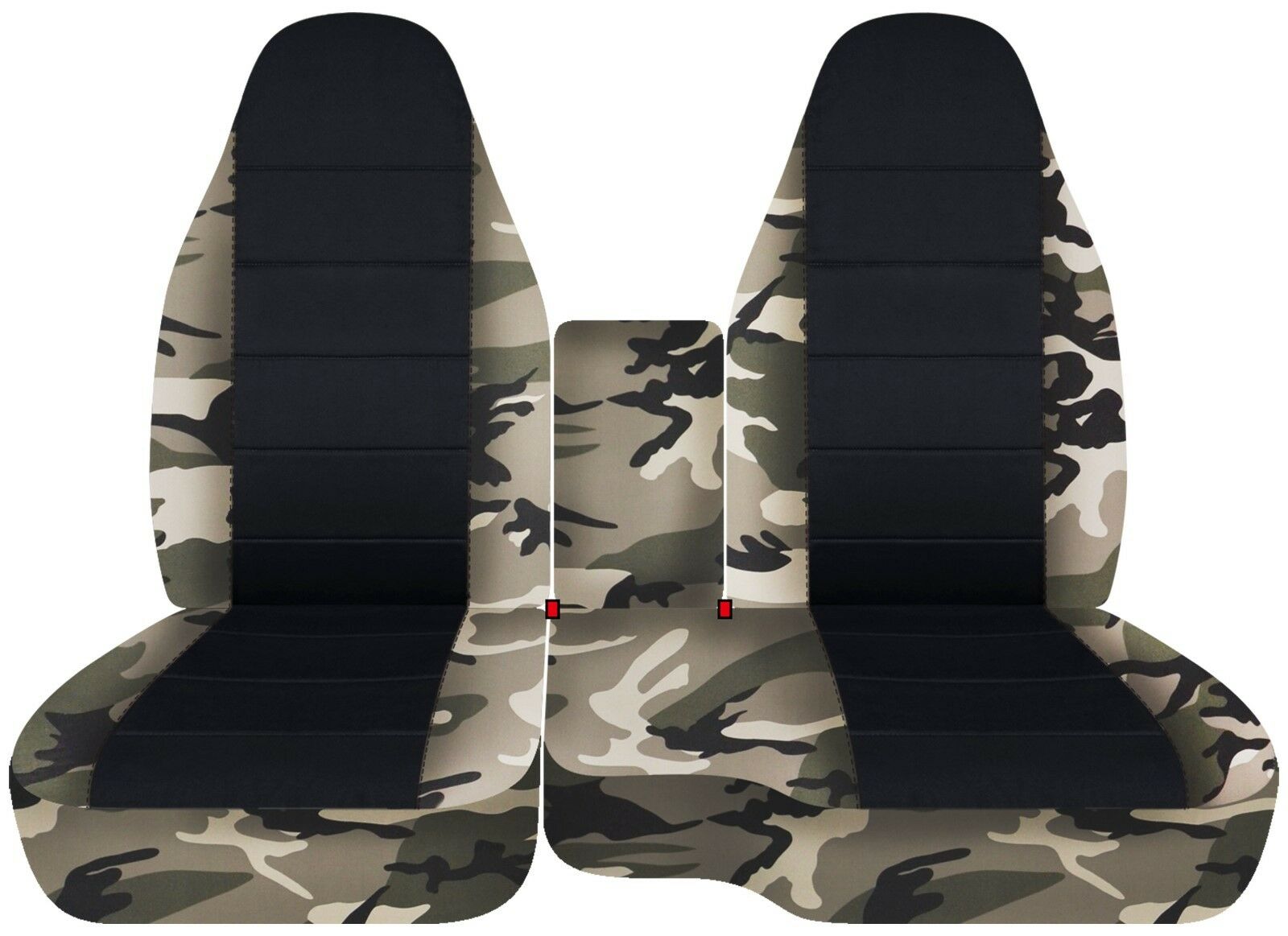 Designcovers For Ford Ranger 60-40 Front Seat Cover 1991-2012 Hawaiian Black - Picture 9 of 24