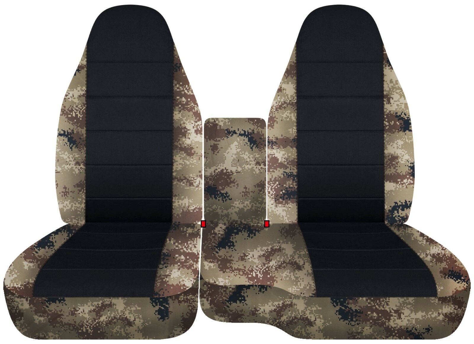 Designcovers For Ford Ranger 60-40 Front Seat Cover 1991-2012 Hawaiian Black - Picture 12 of 24