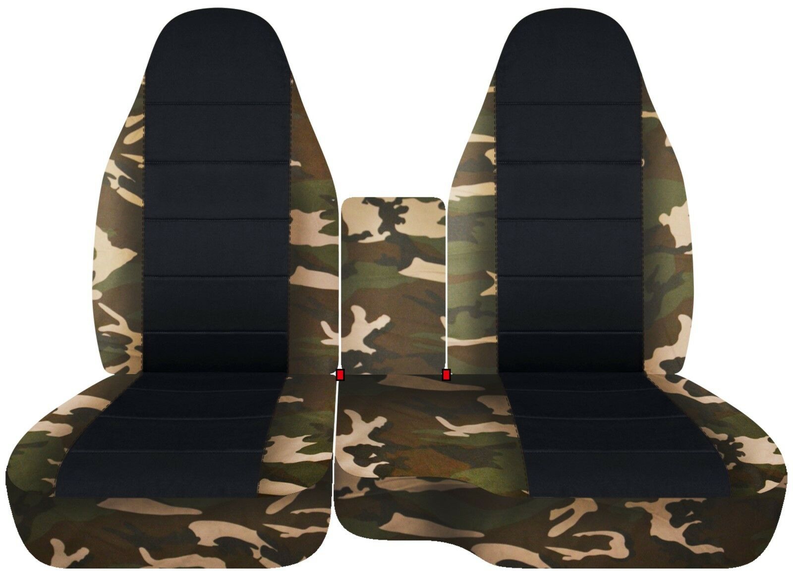 Designcovers For Ford Ranger 60-40 Front Seat Cover 1991-2012 Hawaiian Black - Picture 14 of 24