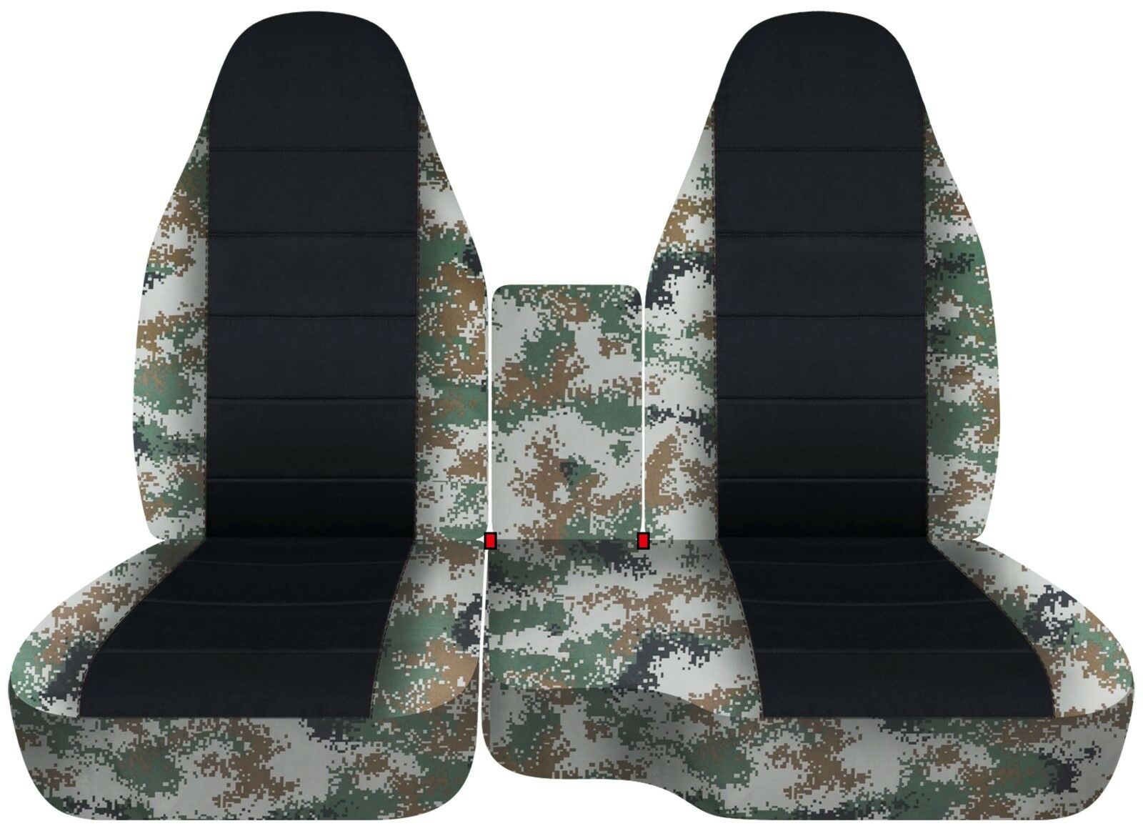 Designcovers For Ford Ranger 60-40 Front Seat Cover 1991-2012 Hawaiian Black - Picture 15 of 24