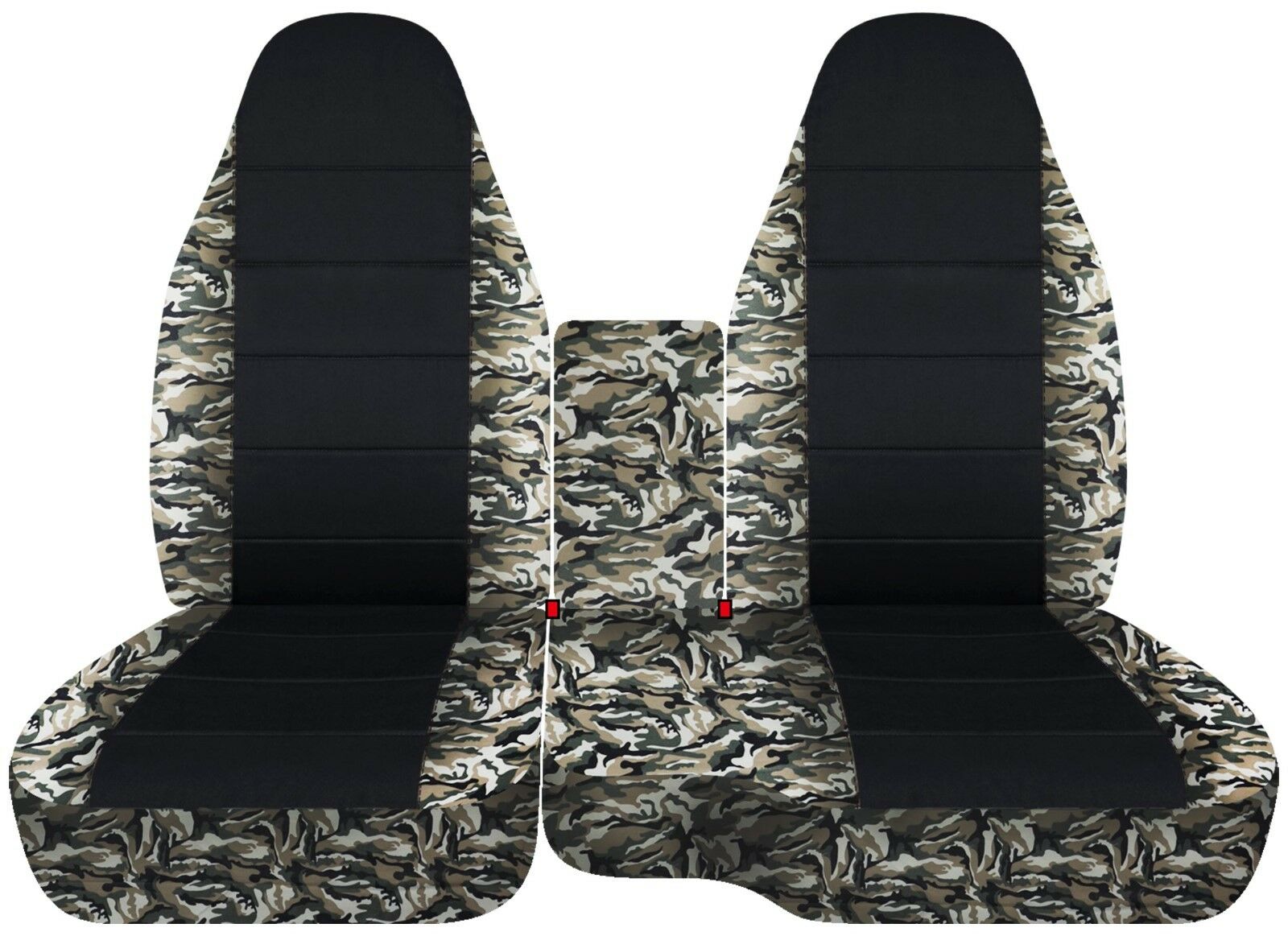 Designcovers For Ford Ranger 60-40 Front Seat Cover 1991-2012 Hawaiian Black - Picture 17 of 24