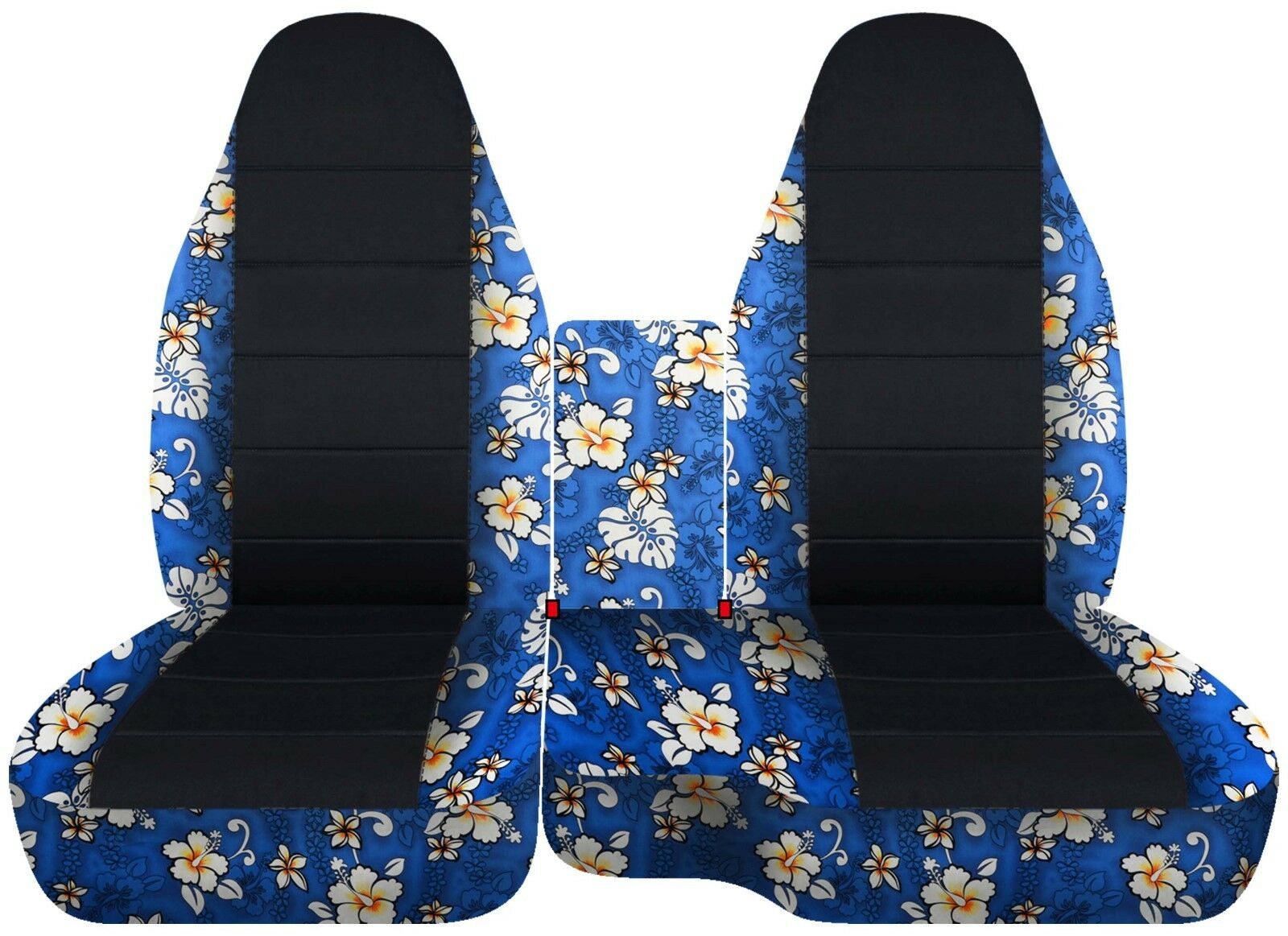 Designcovers For Ford Ranger 60-40 Front Seat Cover 1991-2012 Hawaiian Black - Picture 23 of 24