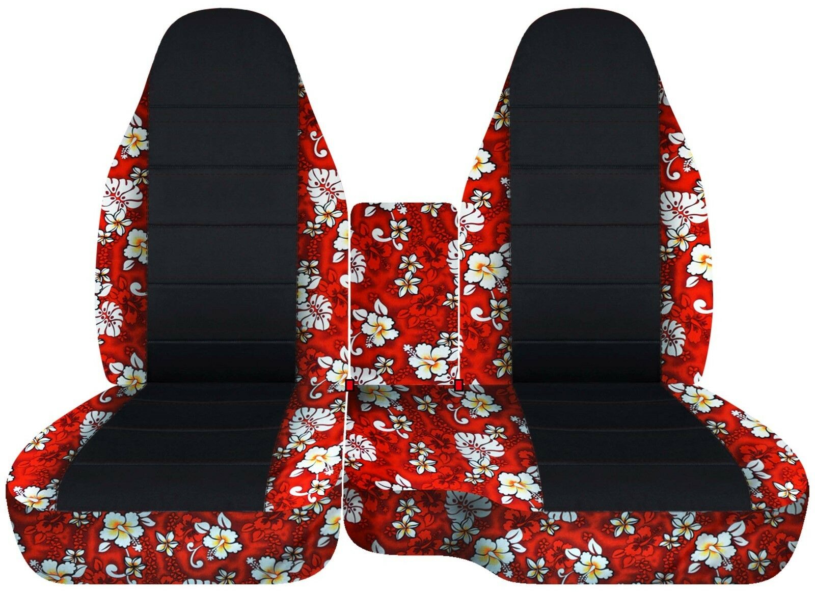 Designcovers For Ford Ranger 60-40 Front Seat Cover 1991-2012 Hawaiian Black - Picture 24 of 24