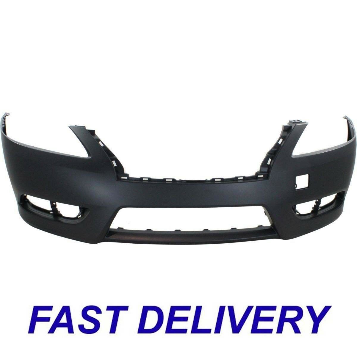 Frnt Bumper Cover For 2007-2009 Nissan Altima Sedan w// fog lamp hole Primed CAPA