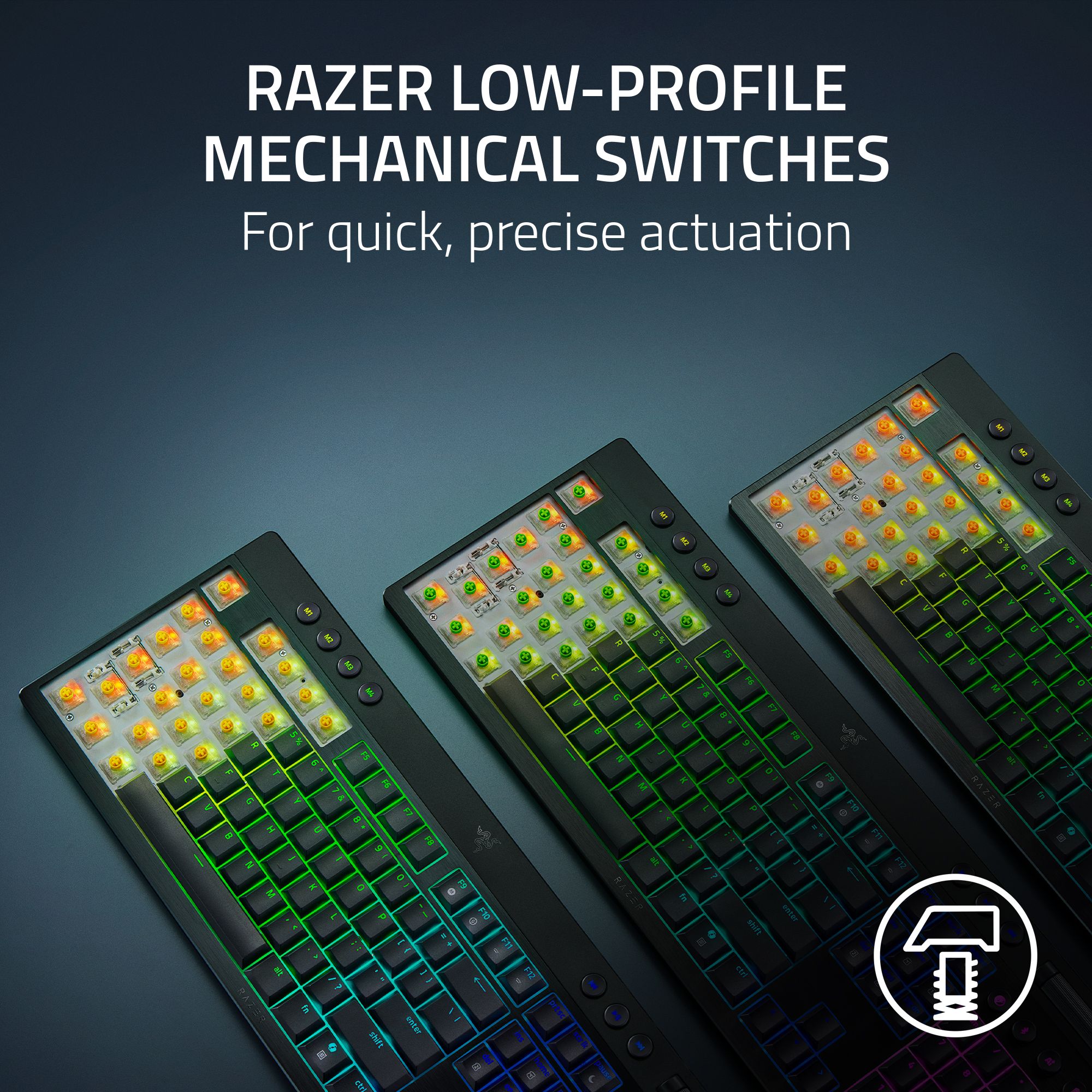 Razer BlackWidow V4 Low-profile Tenkeyless HyperSpeed Wireless