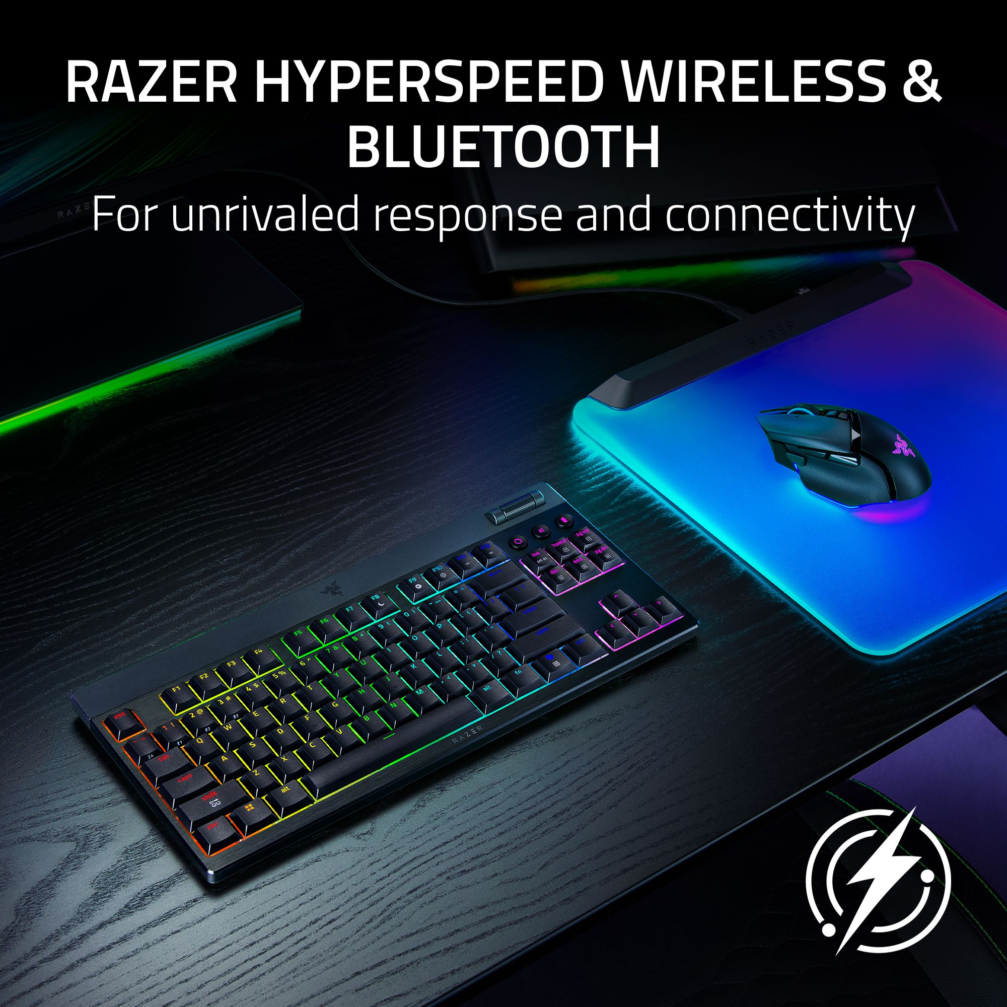 Razer BlackWidow V4 Low-profile Tenkeyless HyperSpeed Wireless