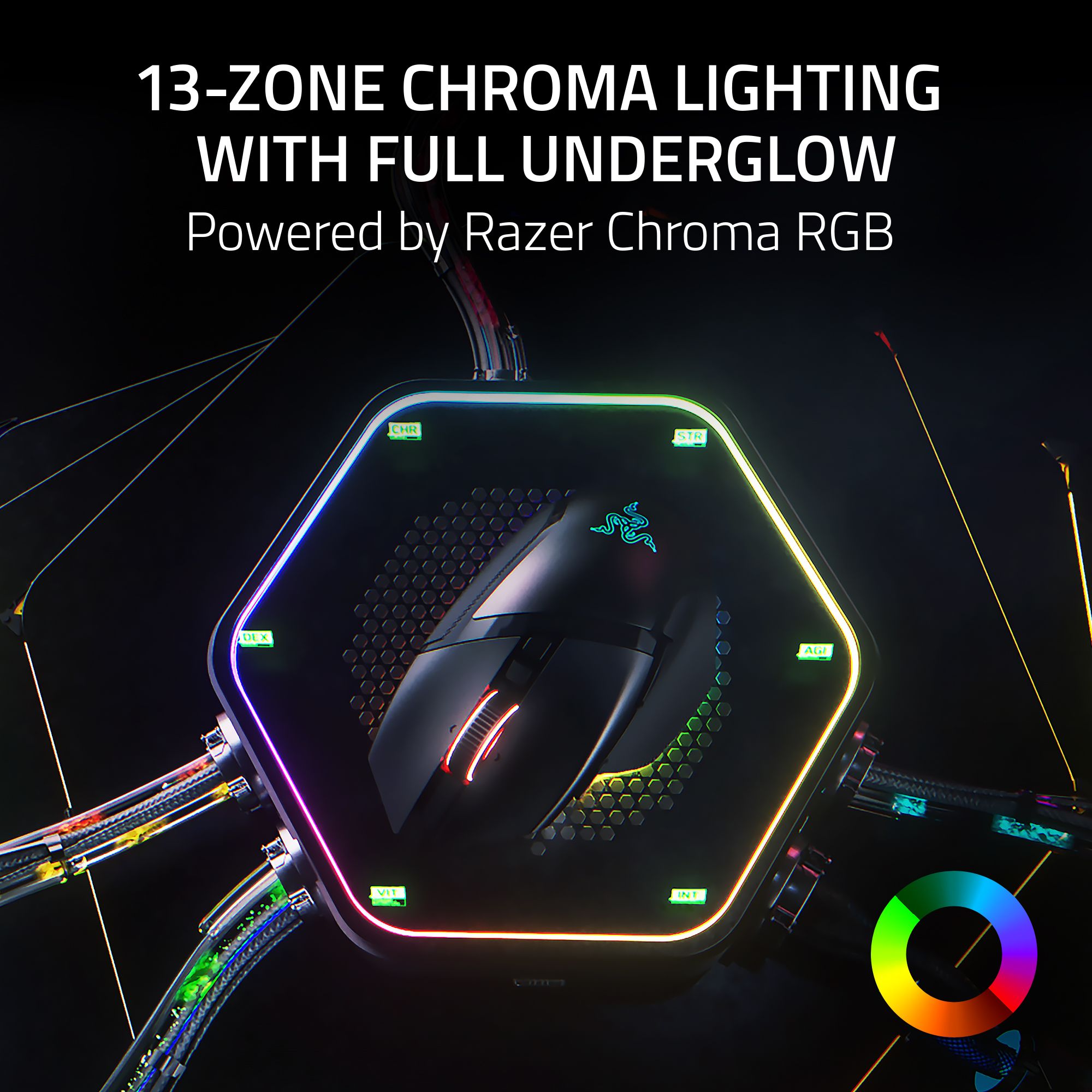Razer Basilisk V3 Pro 35K kabellose ergonomische RGB Gaming Maus schwarz - Bild 6 von 8