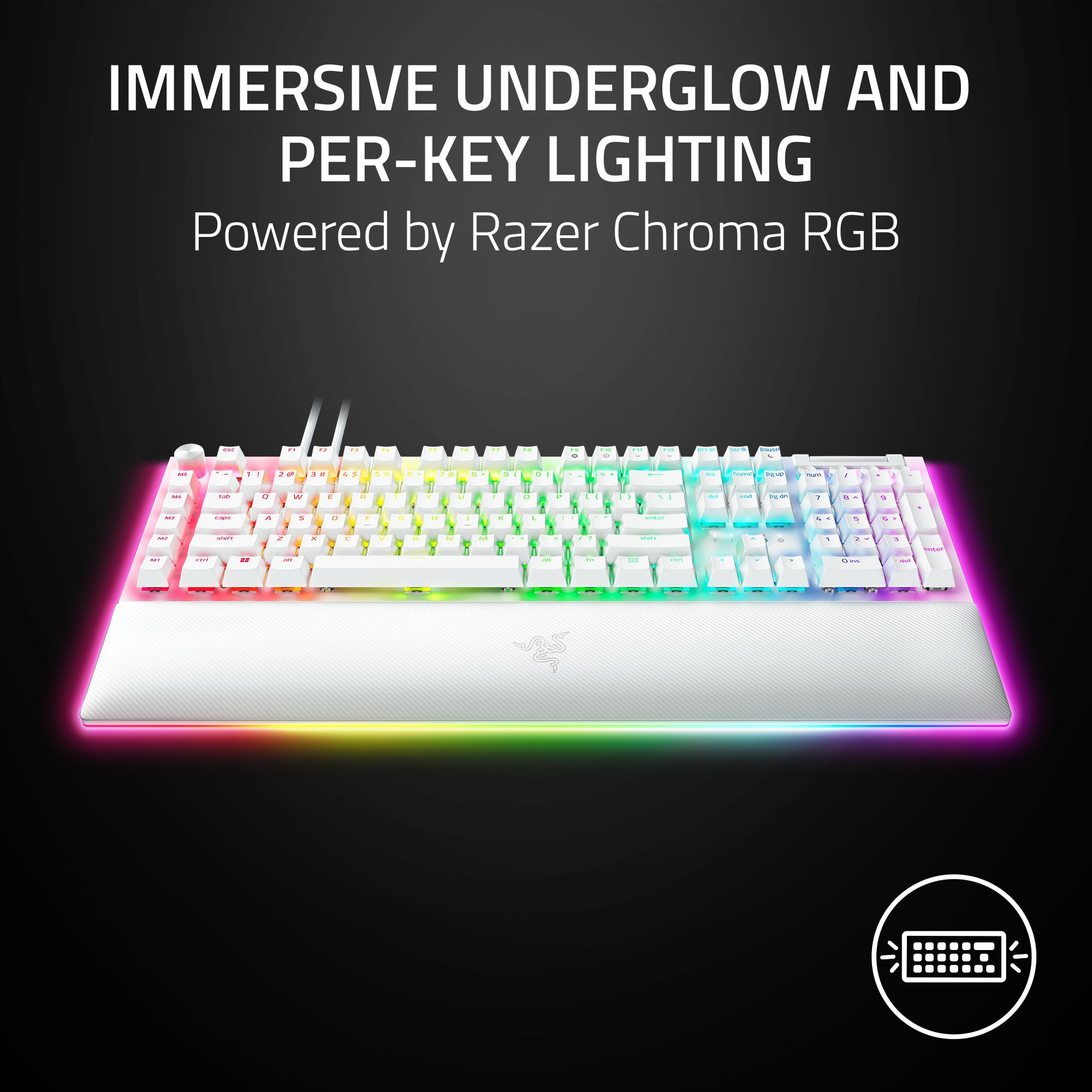 Razer BlackWidow V4 Pro Mechanische Gaming Tastatur mit Razer Chroma™ RGB Grün - Bild 3 von 8