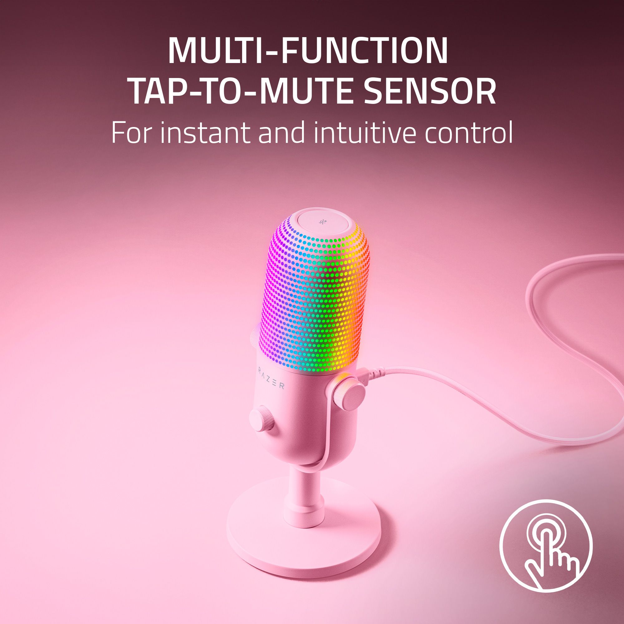 Razer Seiren V3 Chroma - Mikrofon USB RGB z Tap-to-Mute - Zdjęcie 12 z 24