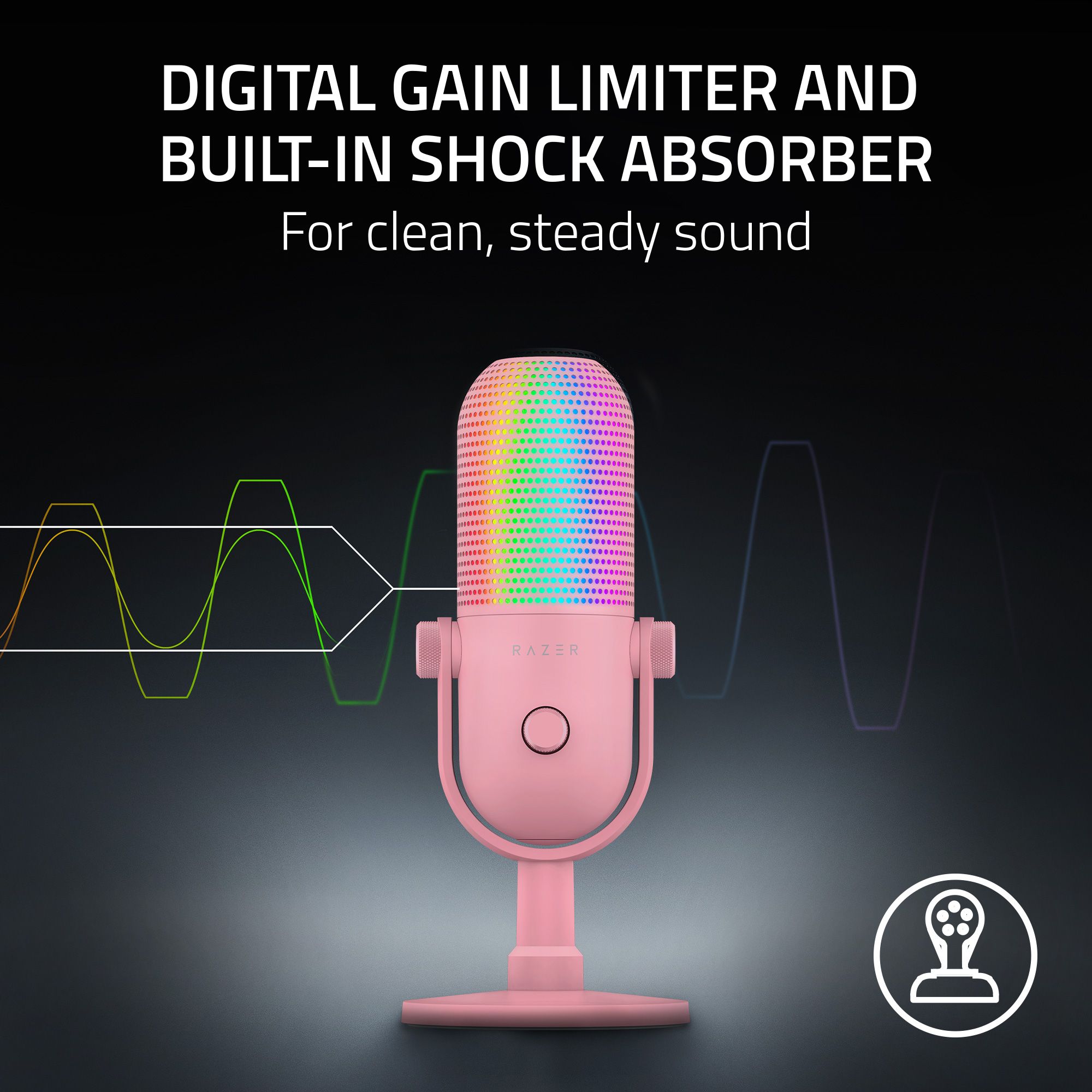 Razer Seiren V3 Chroma - Mikrofon USB RGB z Tap-to-Mute - Zdjęcie 14 z 24