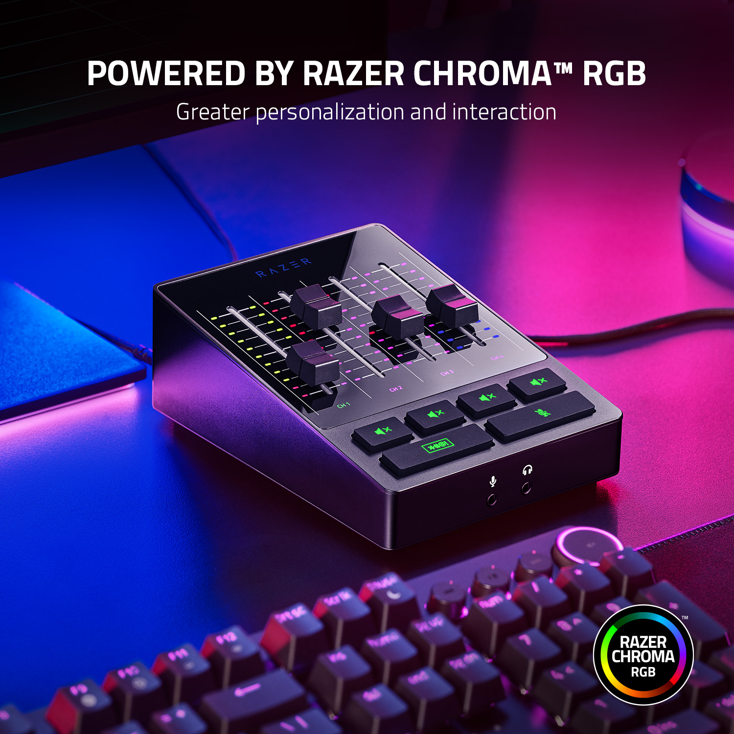 Razer Audio Mixer - All-in-one Digital Mixer for Broadcasting and Streaming - Afbeelding 7 van 8